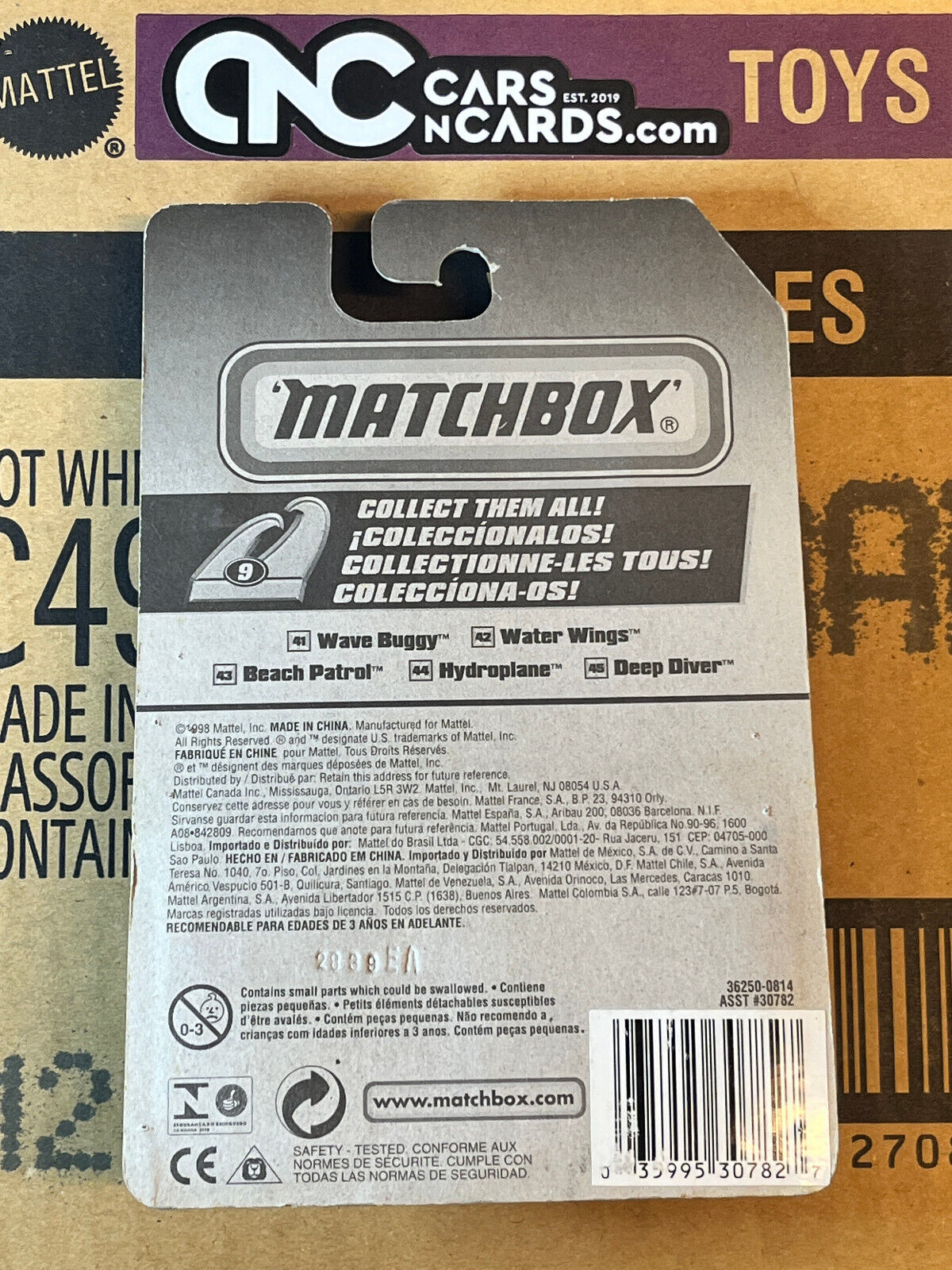 1998 Matchbox Collector #41 Wave Buggy (Card Damage)