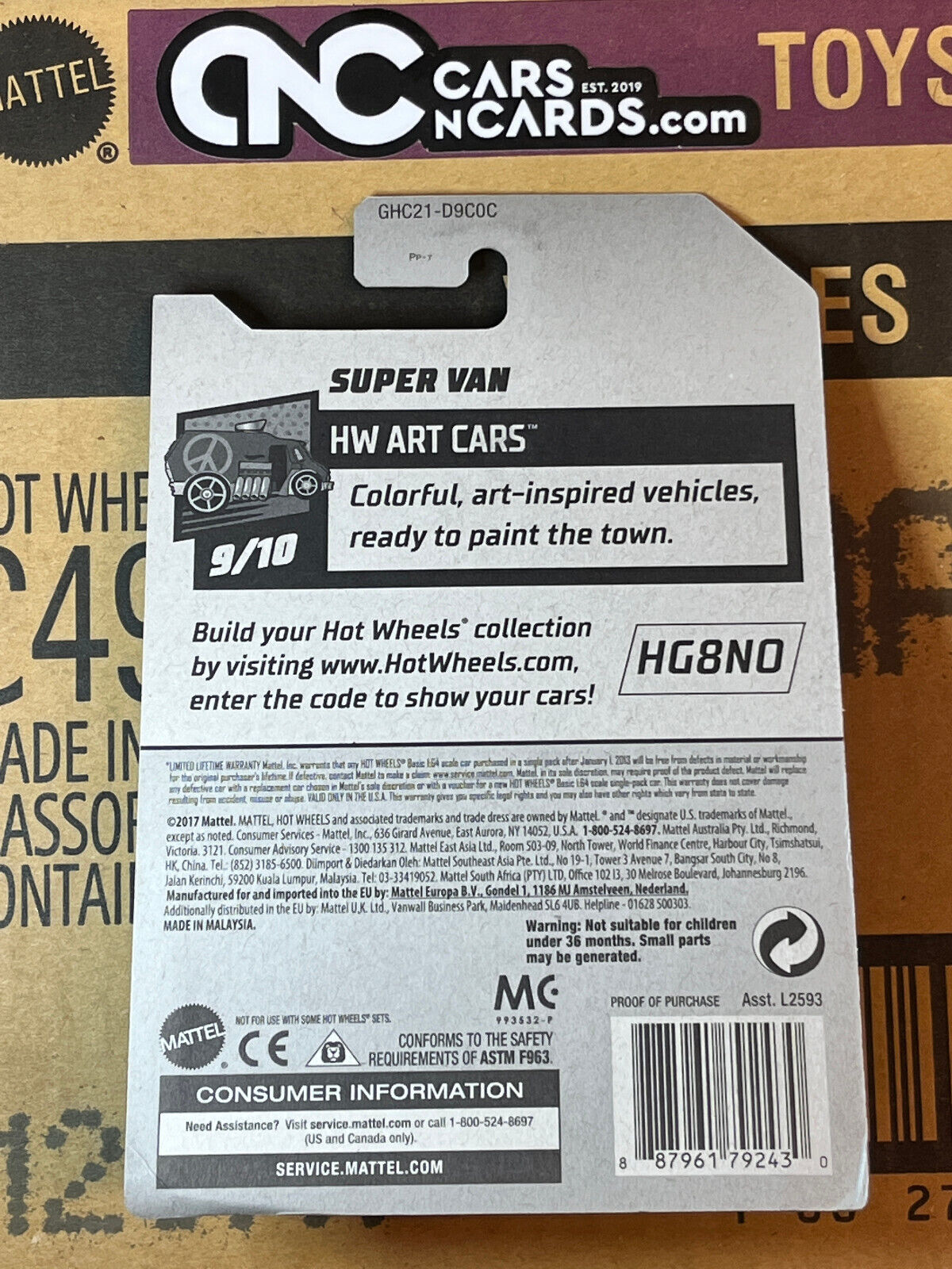 2020 Hot Wheels HW Art Cars #9/10 Super Van King of Hearts NIP