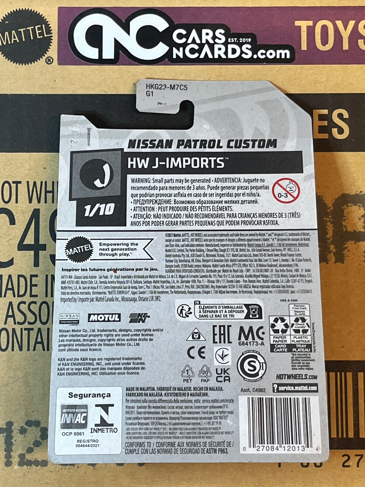 2023 Hot Wheels HW J-Imports #1/10 Nissan Patrol Custom #20/250 NIP