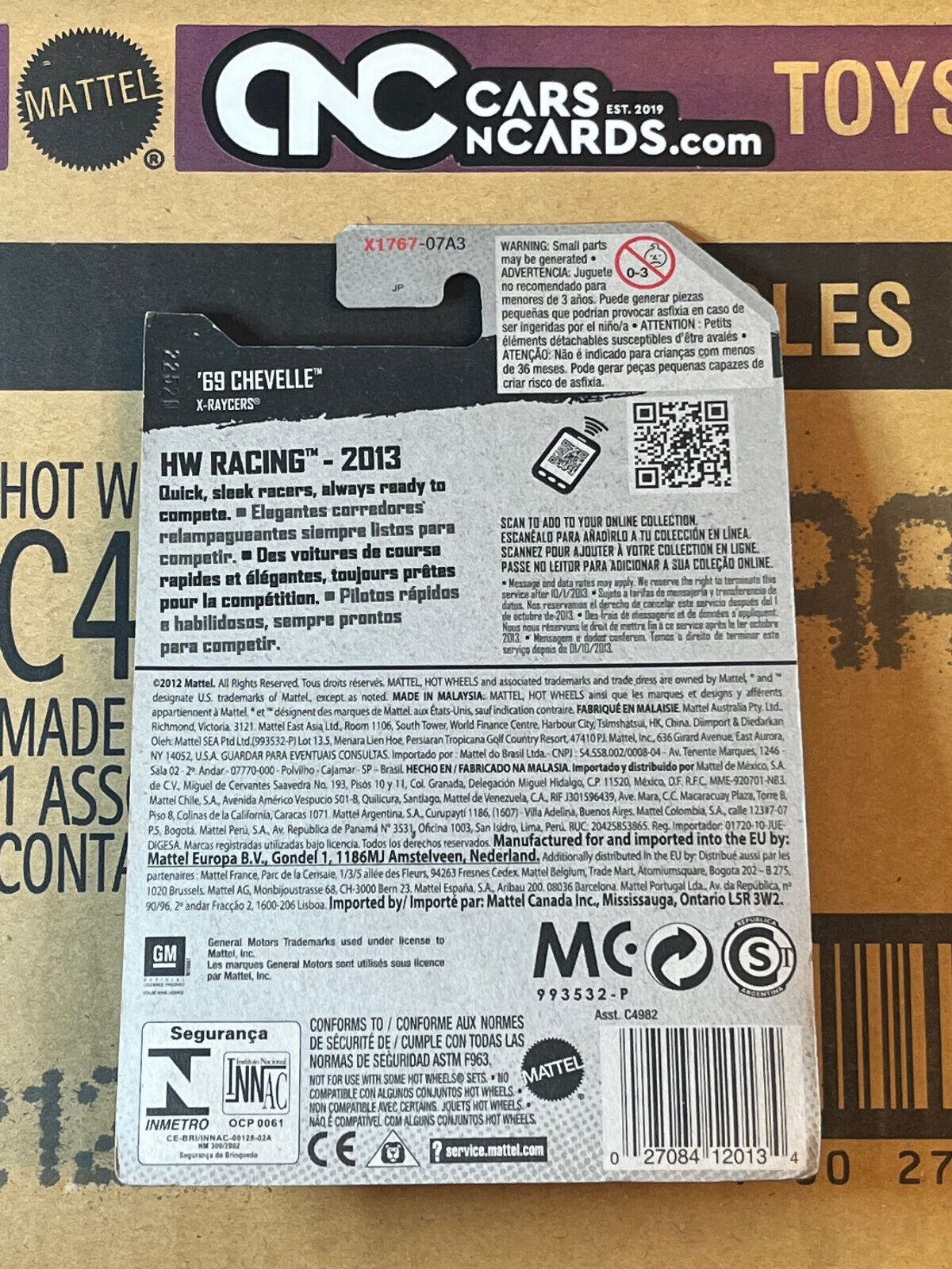 2013 Hot Wheels HW Racing '69 Chevelle Red NIP