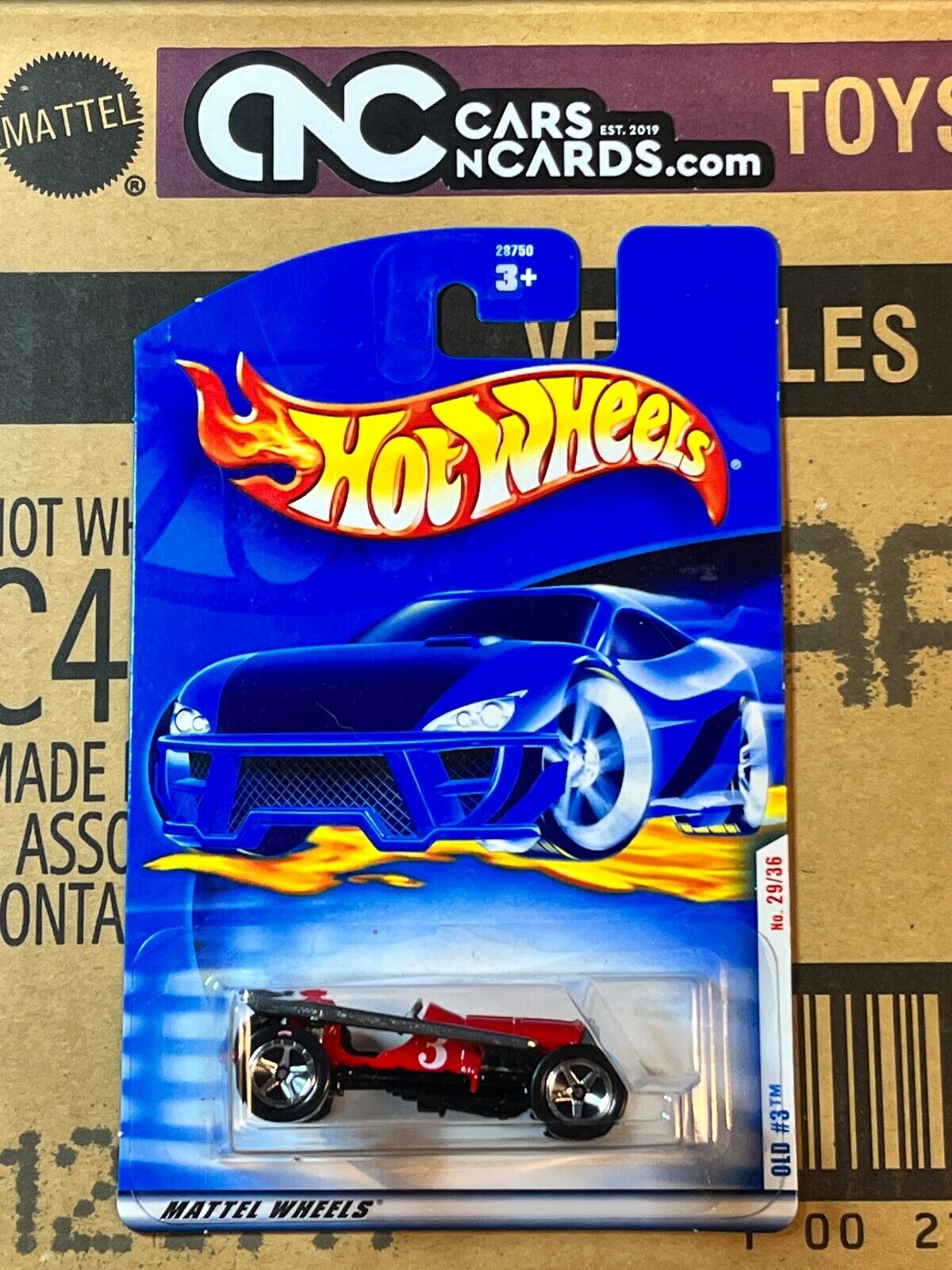 2001 Hot Wheels First Editions #29/36 Old #3 Red Collector #049 NIP