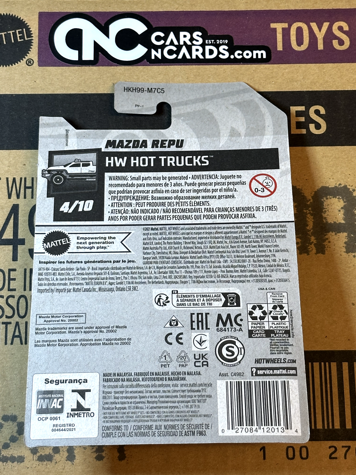 2023 Hot Wheels HW Hot Trucks #4/10 Mazda Repu Teal