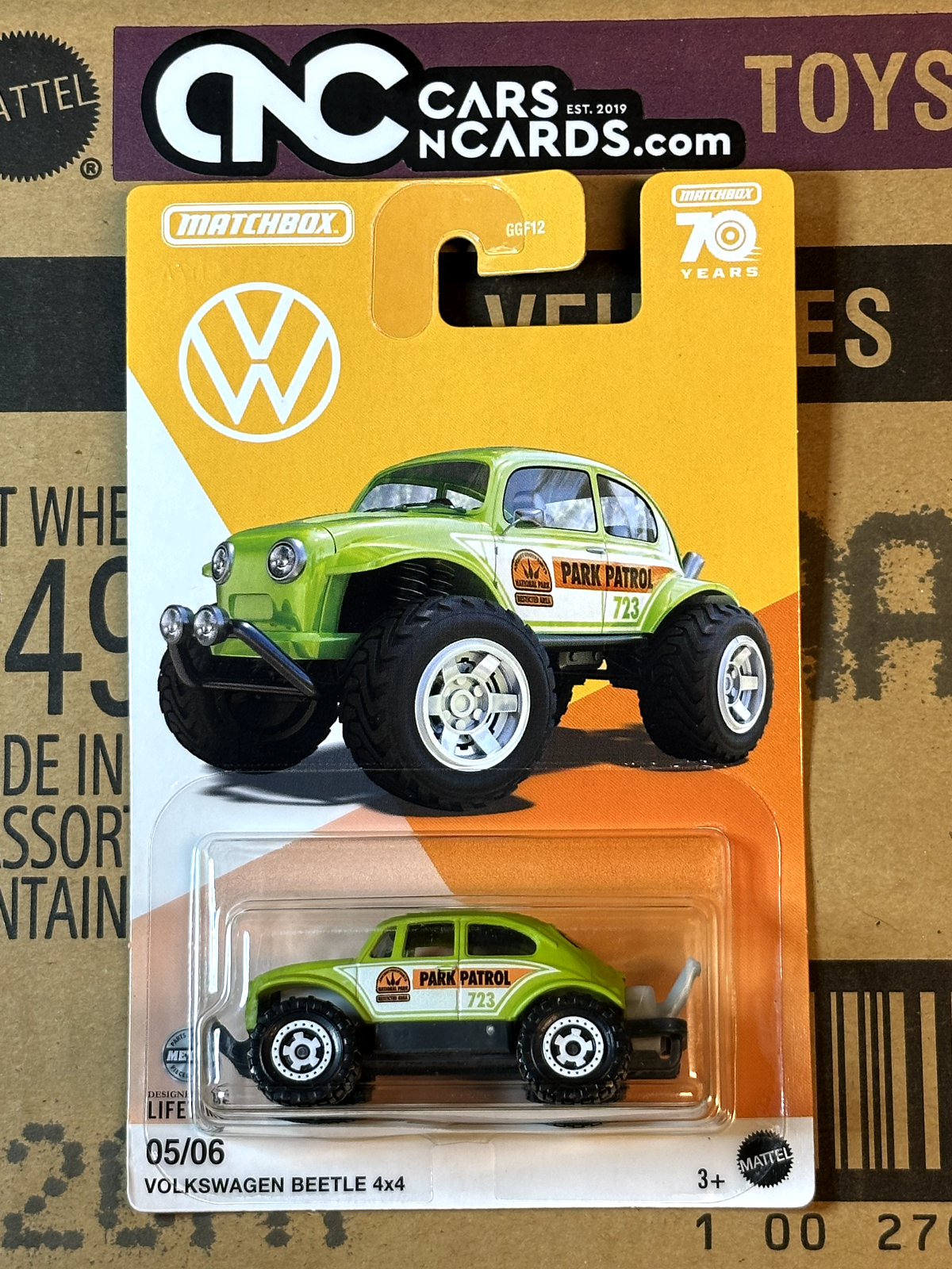 2023 Matchbox 70 Years Volkswagen Series 5/6 Volkswagen Beetle 4x4 Green