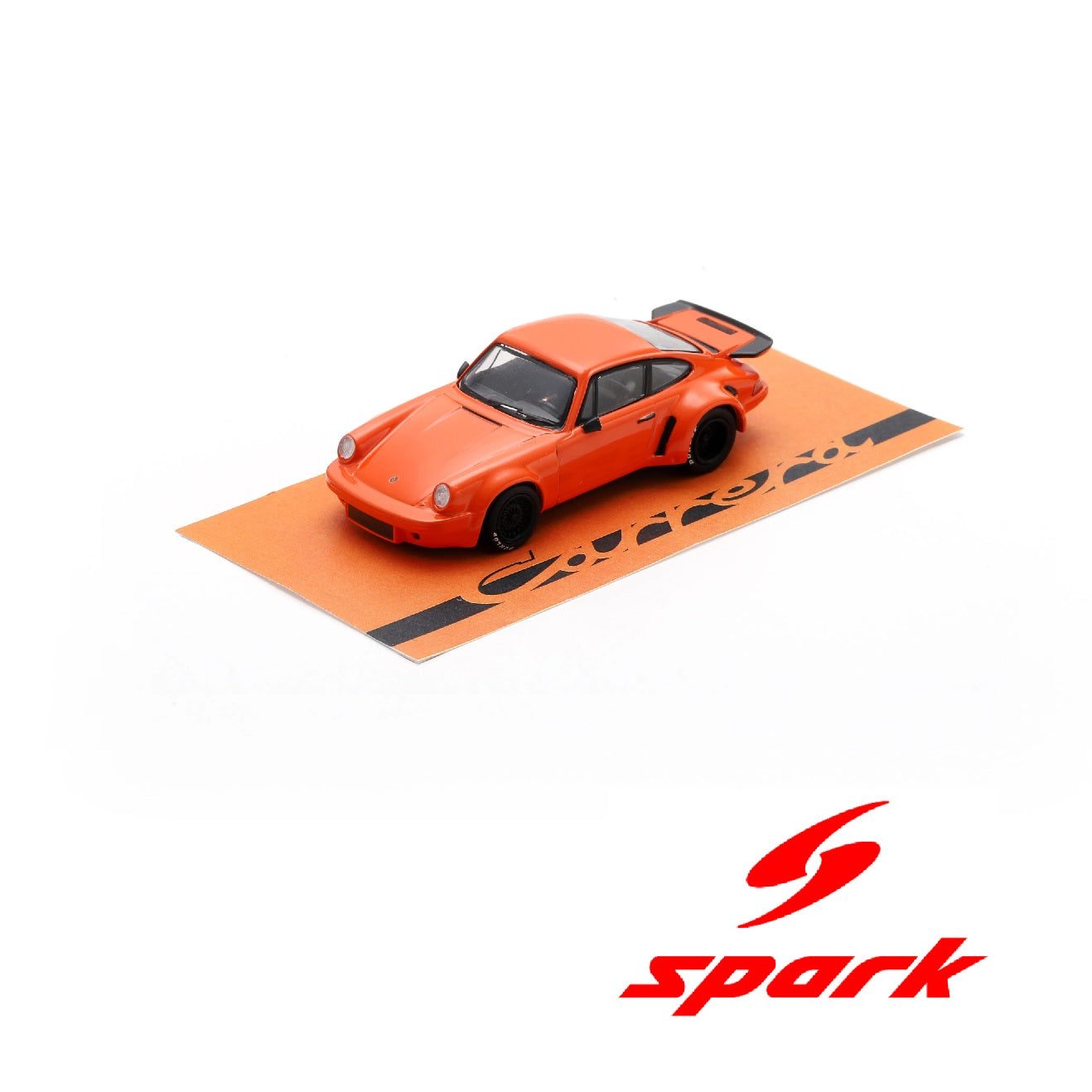 (PRE-ORDER) SPARK 1:64 Porsche 911 3.0 RSR (Jagermeister orange with black wheels) 64SP007-D