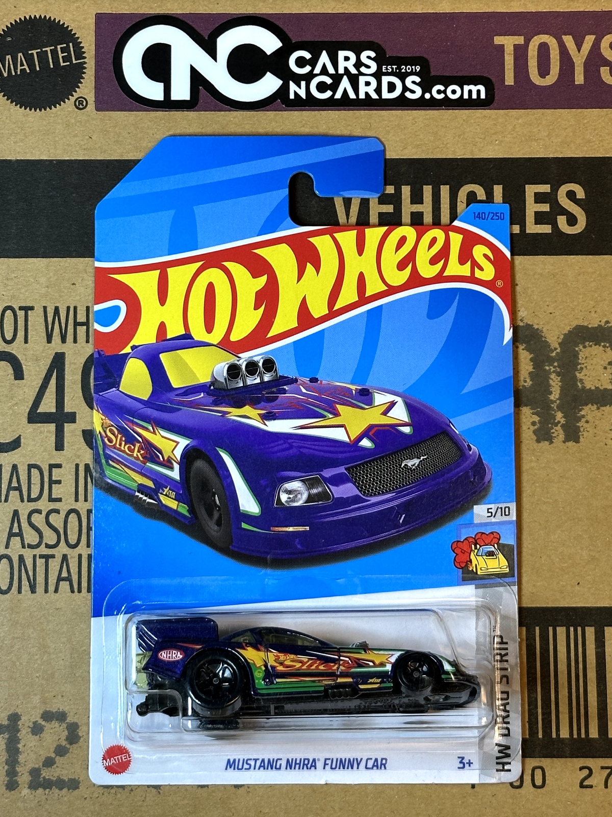 2023 Hot Wheels HW Drag Strip #5/10 Mustang NHRA Funny Car (Card/Blister Damage)