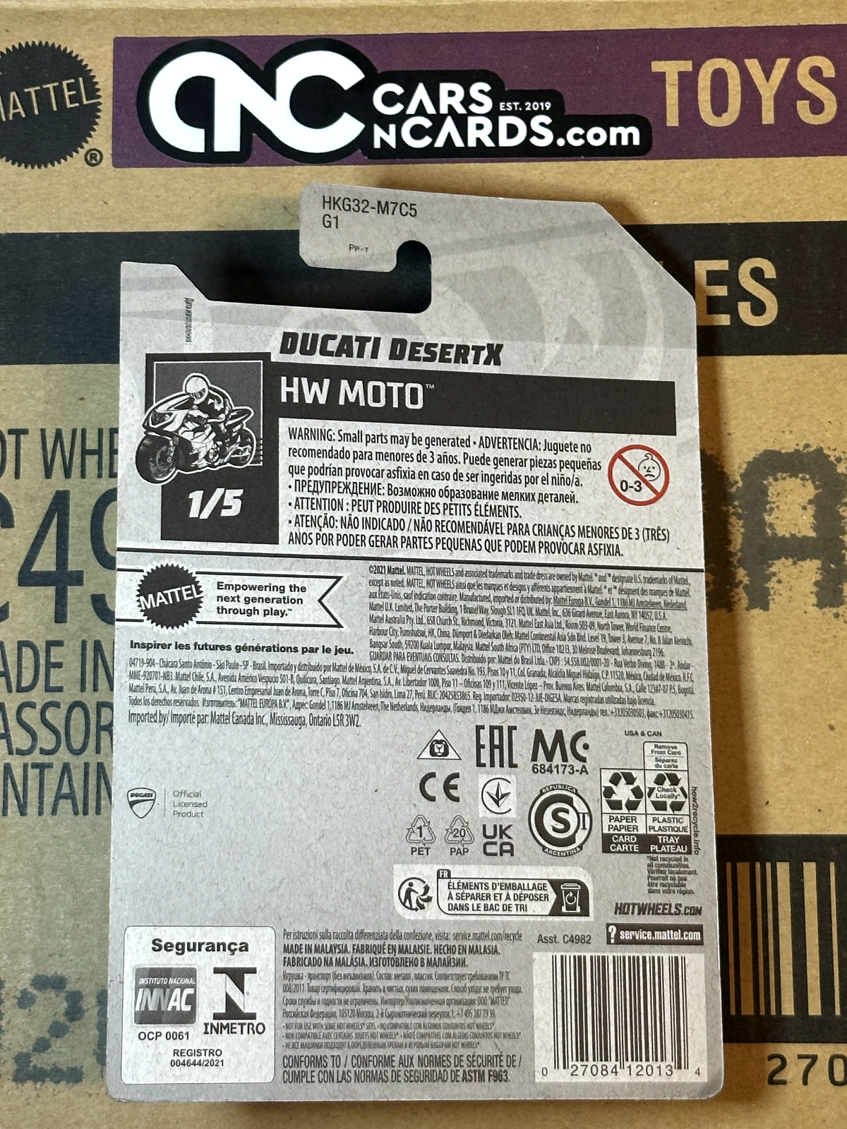 2023 Hot Wheels HW Moto #1/5 Ducati DesertX NIP