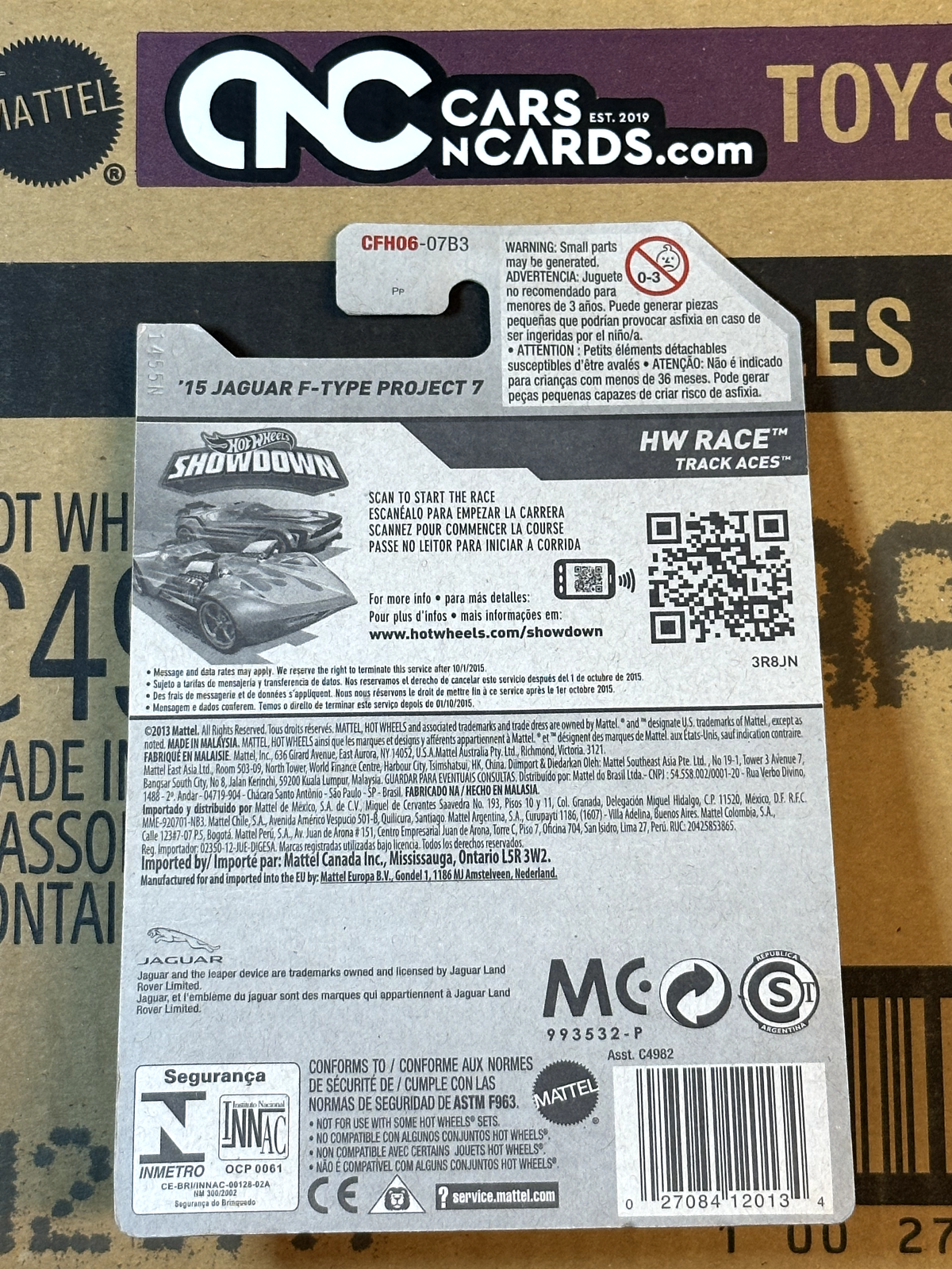 2015 Hot Wheels HW Race '15 Jaguar F-Type Project 7 Green