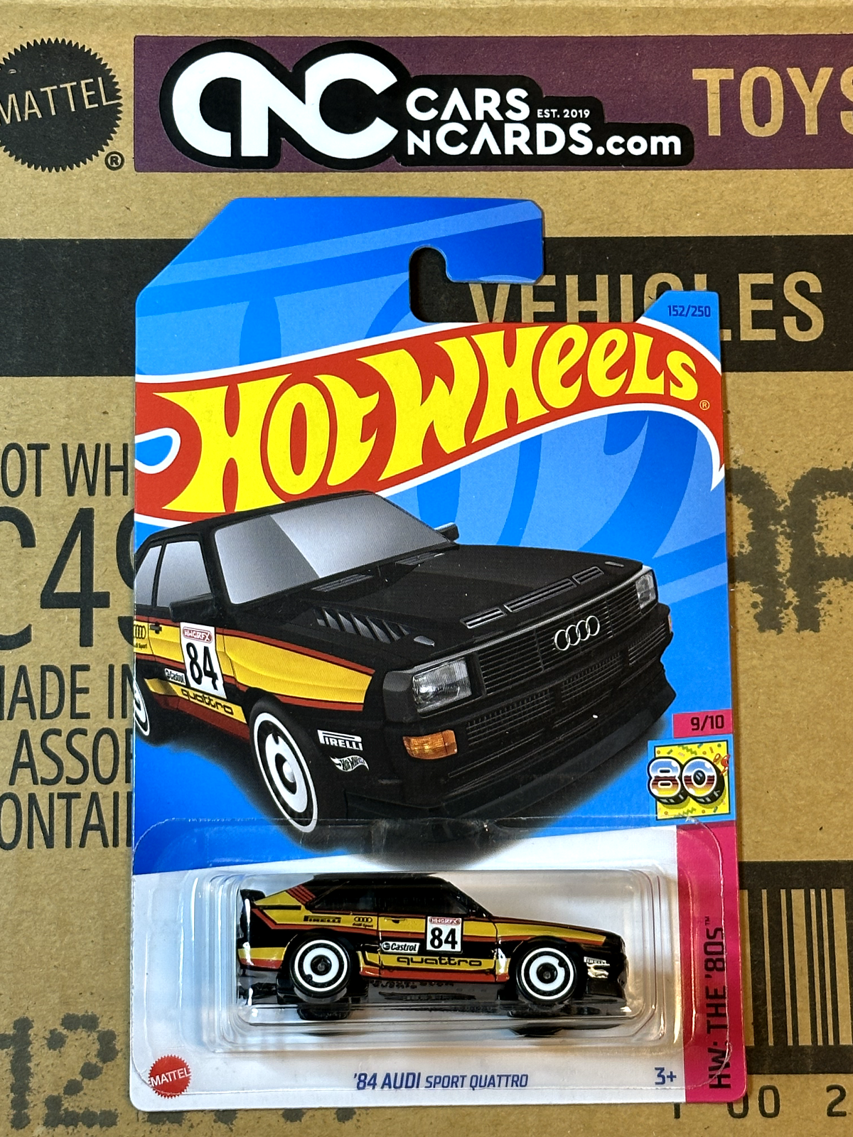 2023 Hot Wheels HW: The 80s' 9/10 '84 Audi Sport Quattro Black NIP