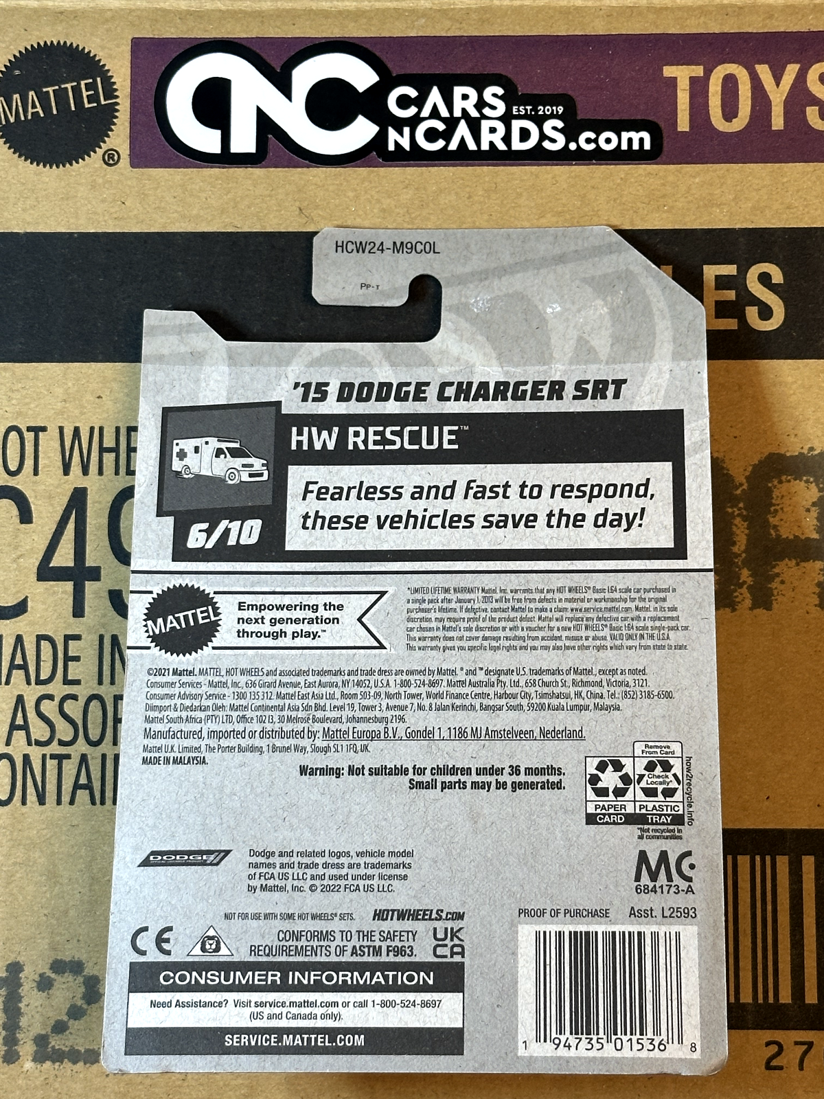 2022 Hot Wheels RLC Factory Sealed HW Rescue '15 Dodge Charger SRT Blue