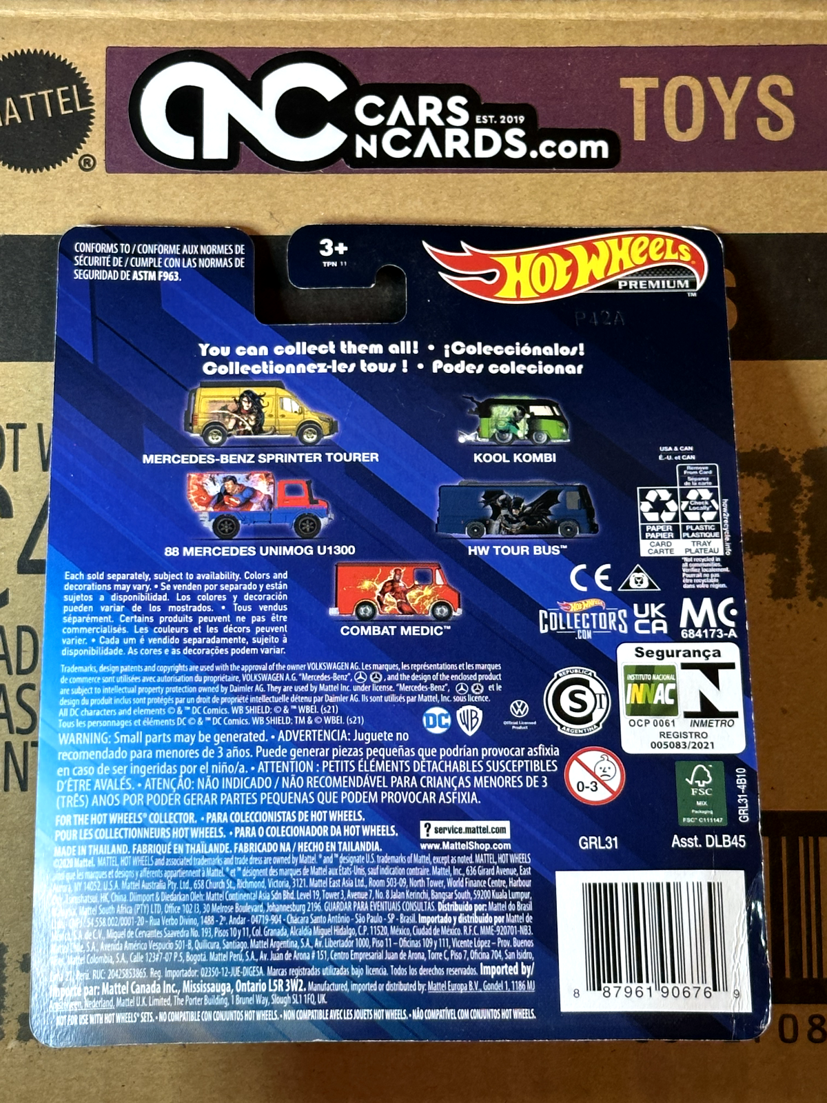 2022 Hot Wheels Premium DC Comics Wonder Woman Mercedes-Benz Sprinter Tourer