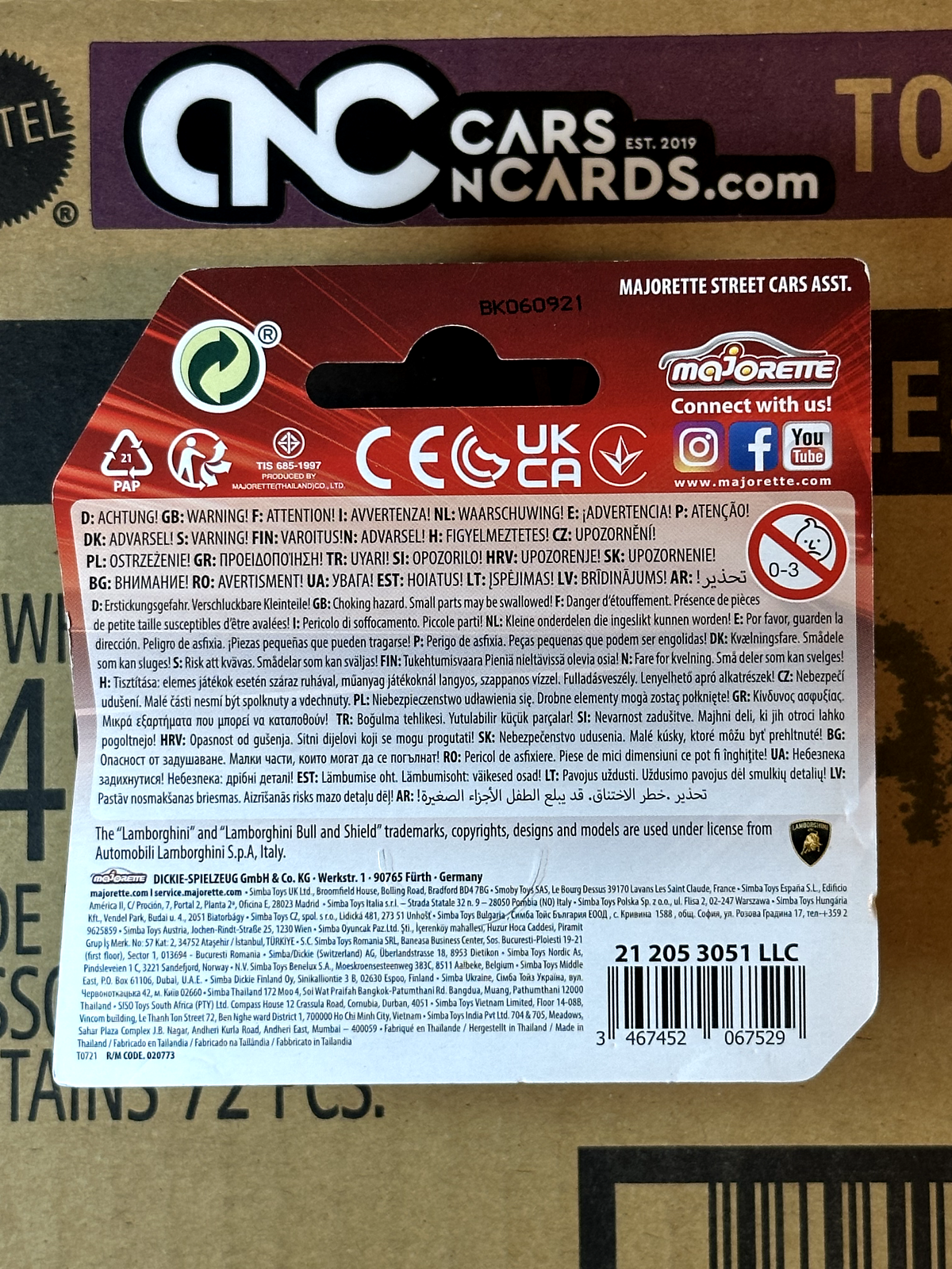 Majorette Street Cars Lamborghini Aventador Yellow