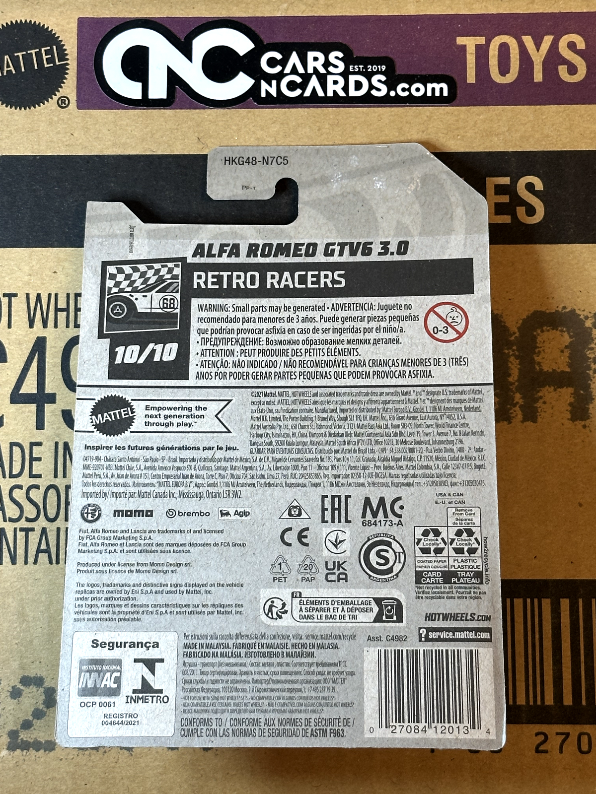 2023 Hot Wheels Retro Racers 10/10 Alfa Romeo GTV6 3.0 Red