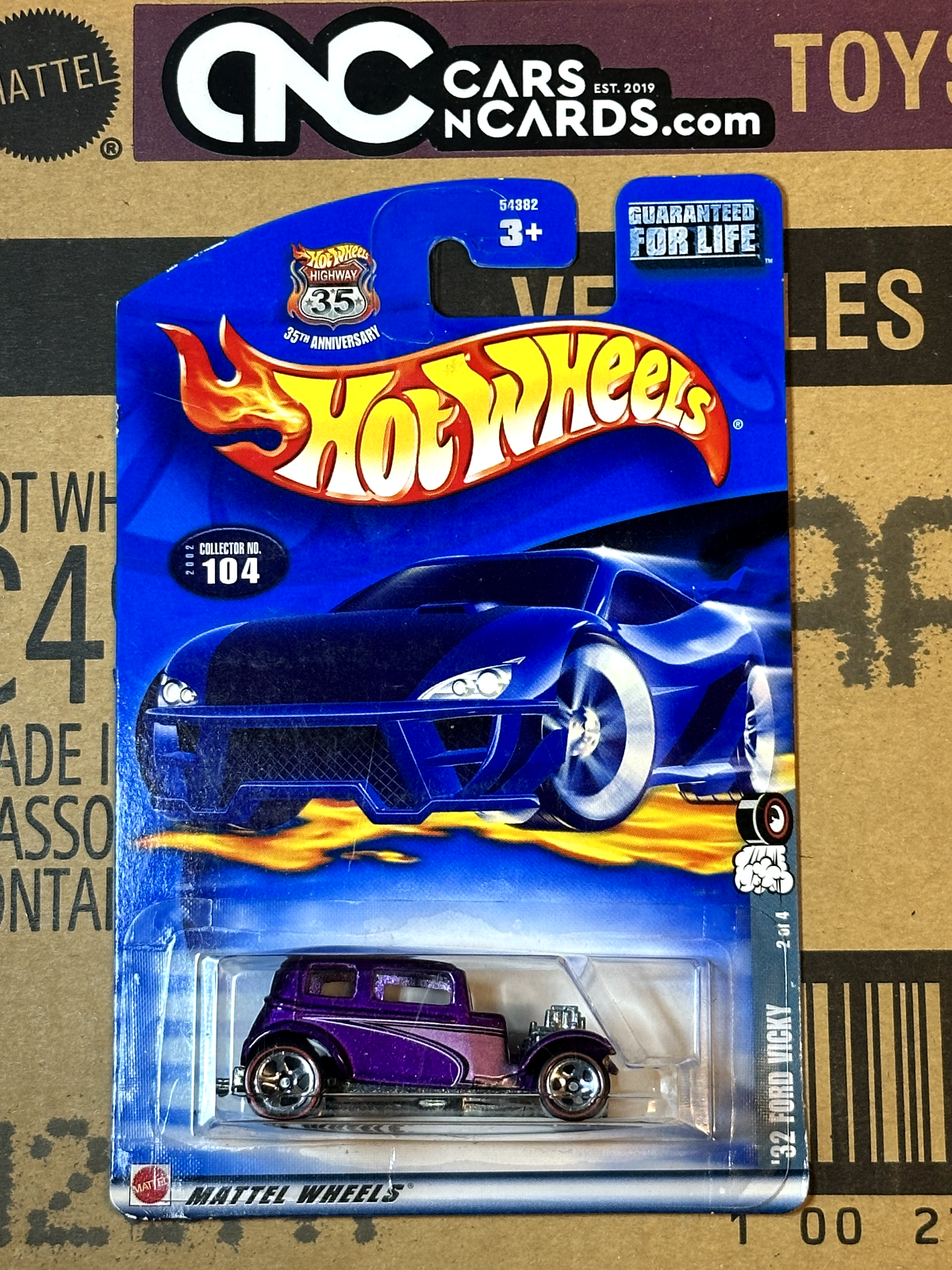 2002 Hot Wheels Redline Series 2/4 '32 Ford Vicky Purple NIP