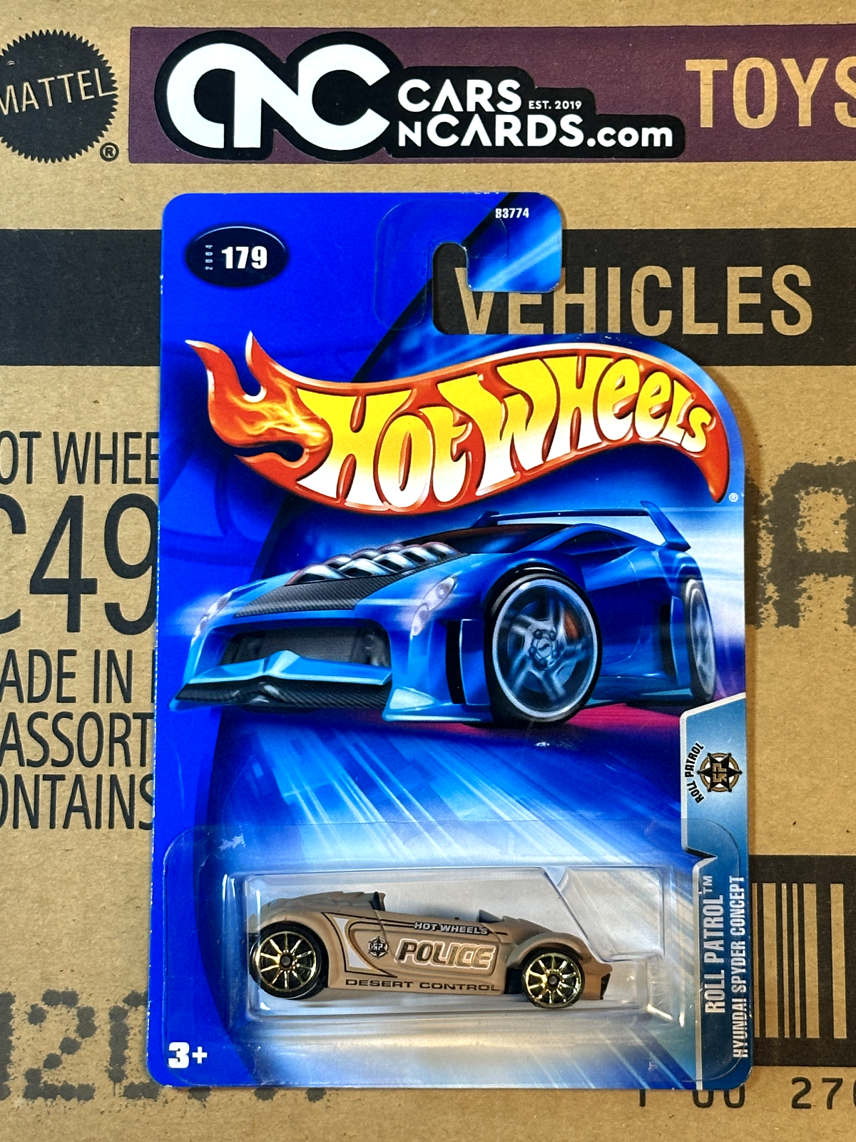 2004 Hot Wheels Roll Patrol Collector #179 Hyundai Spyder NIP