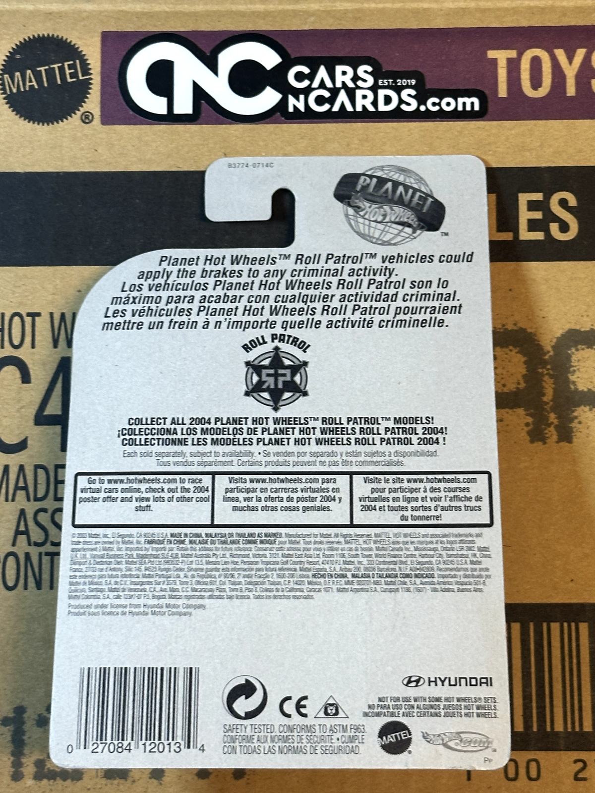 2004 Hot Wheels Roll Patrol Collector #179 Hyundai Spyder NIP