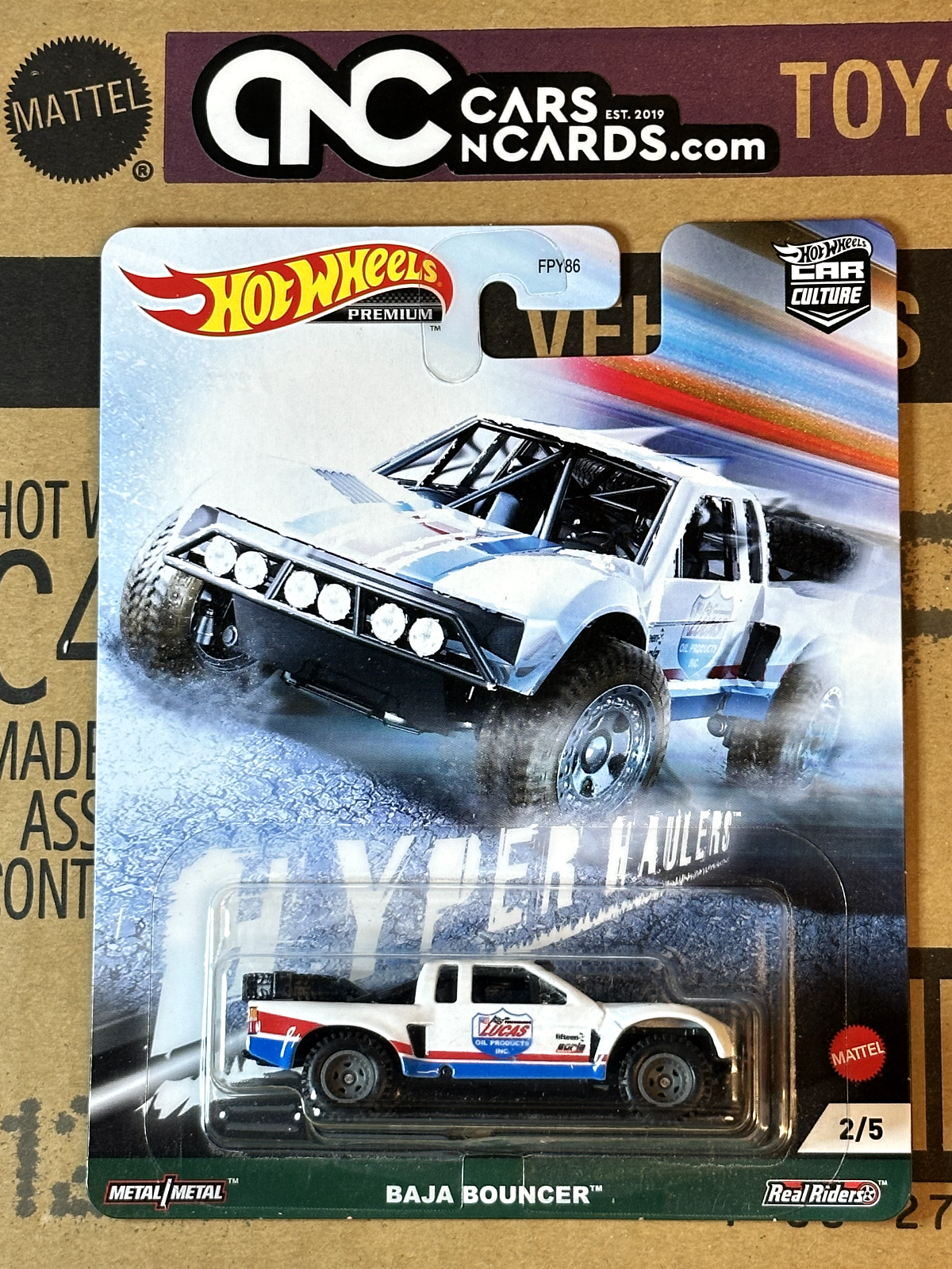 2021 Hot Wheels Premium Hyper Haulers #2/5 Lucas Oil Baja Bouncer NIP
