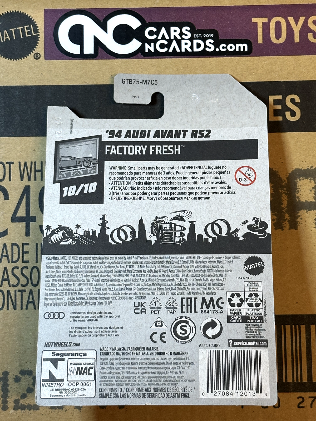 2021 Hot Wheels Factory Fresh #10/10 '94 Audi Avant RS2 Silver (Soft Corners)