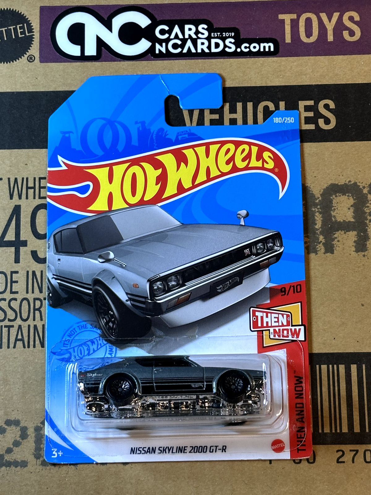 2021 Hot Wheels Then And Now 9/10 Nissan Skyline 2000 GT-R (Card Crease)