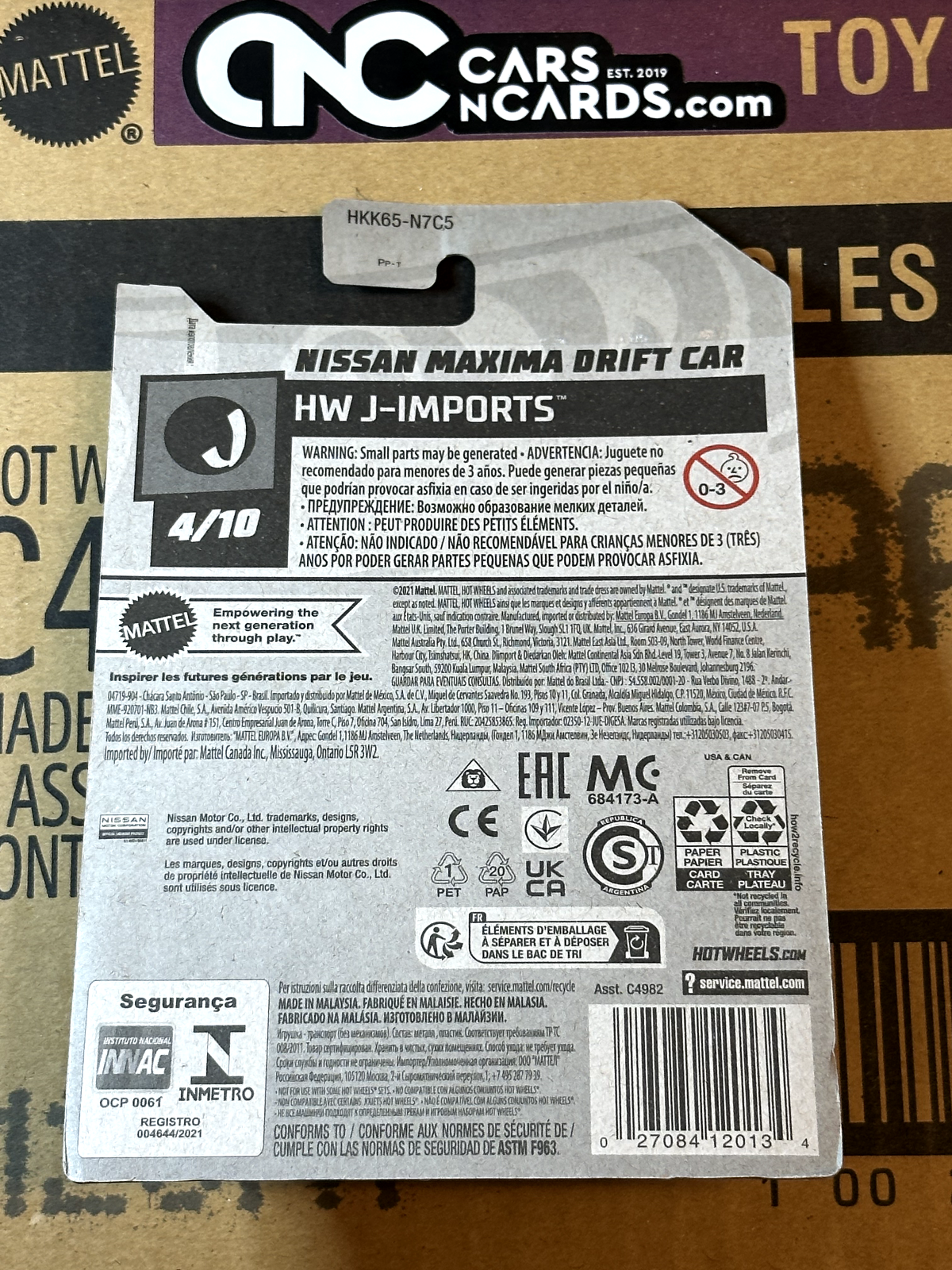 2023 Hot Wheels HW Wagons #4/5 Nissan Maxima Drift Car Blue NIP