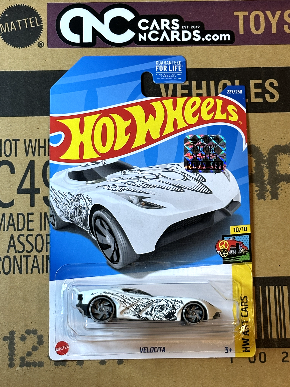 2022 Hot Wheels RLC Factory Sealed HW Art Cars 10/10 Velocita White NIP