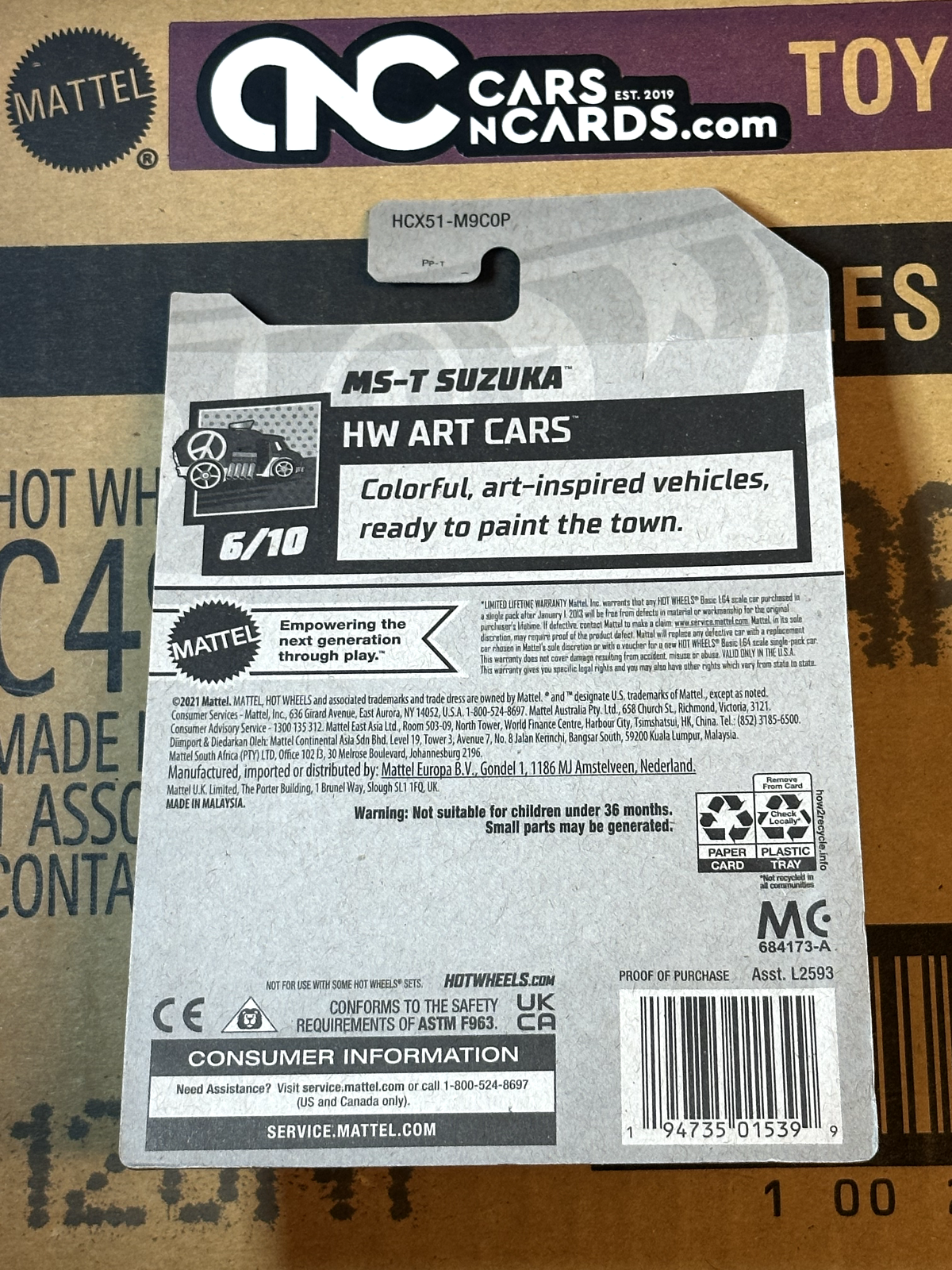 2022 Hot Wheels RLC Factory Sealed HW Art Cars 6/10 MS-T Suzuka Orange