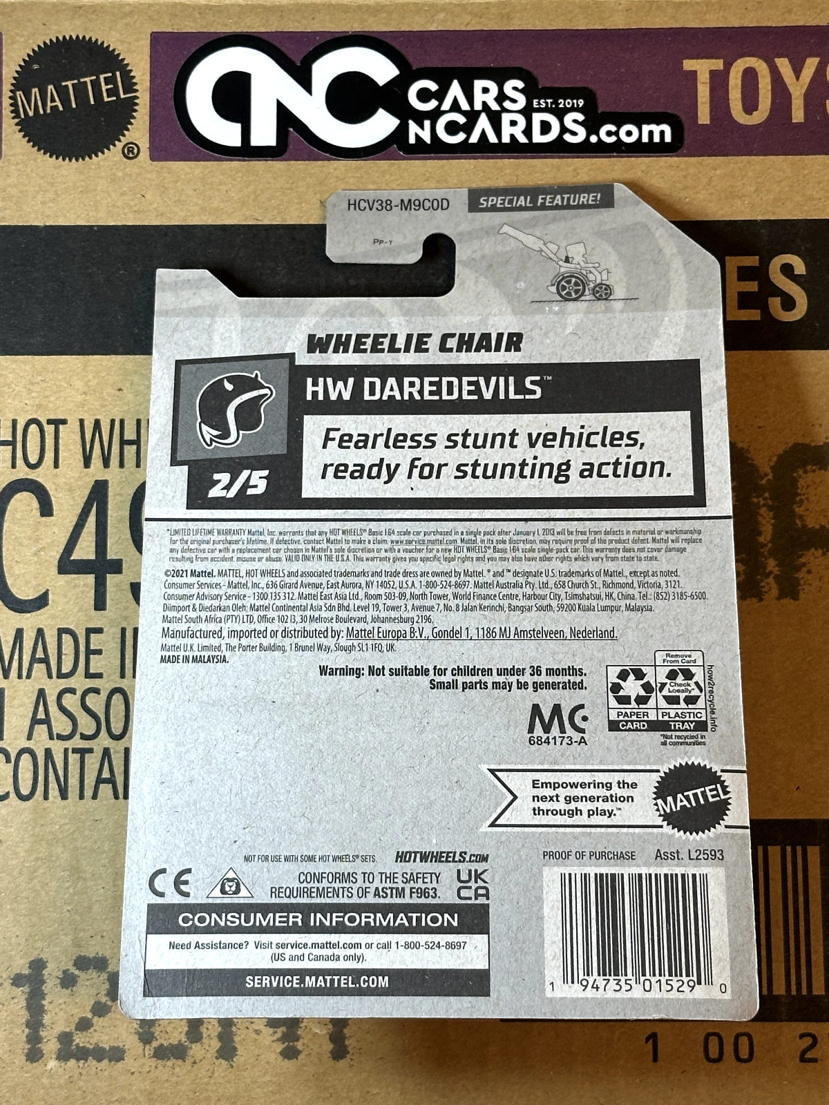 2022 Hot Wheels RLC Factory Sealed HW Daredevils #2/5 Wheelie Chair Green