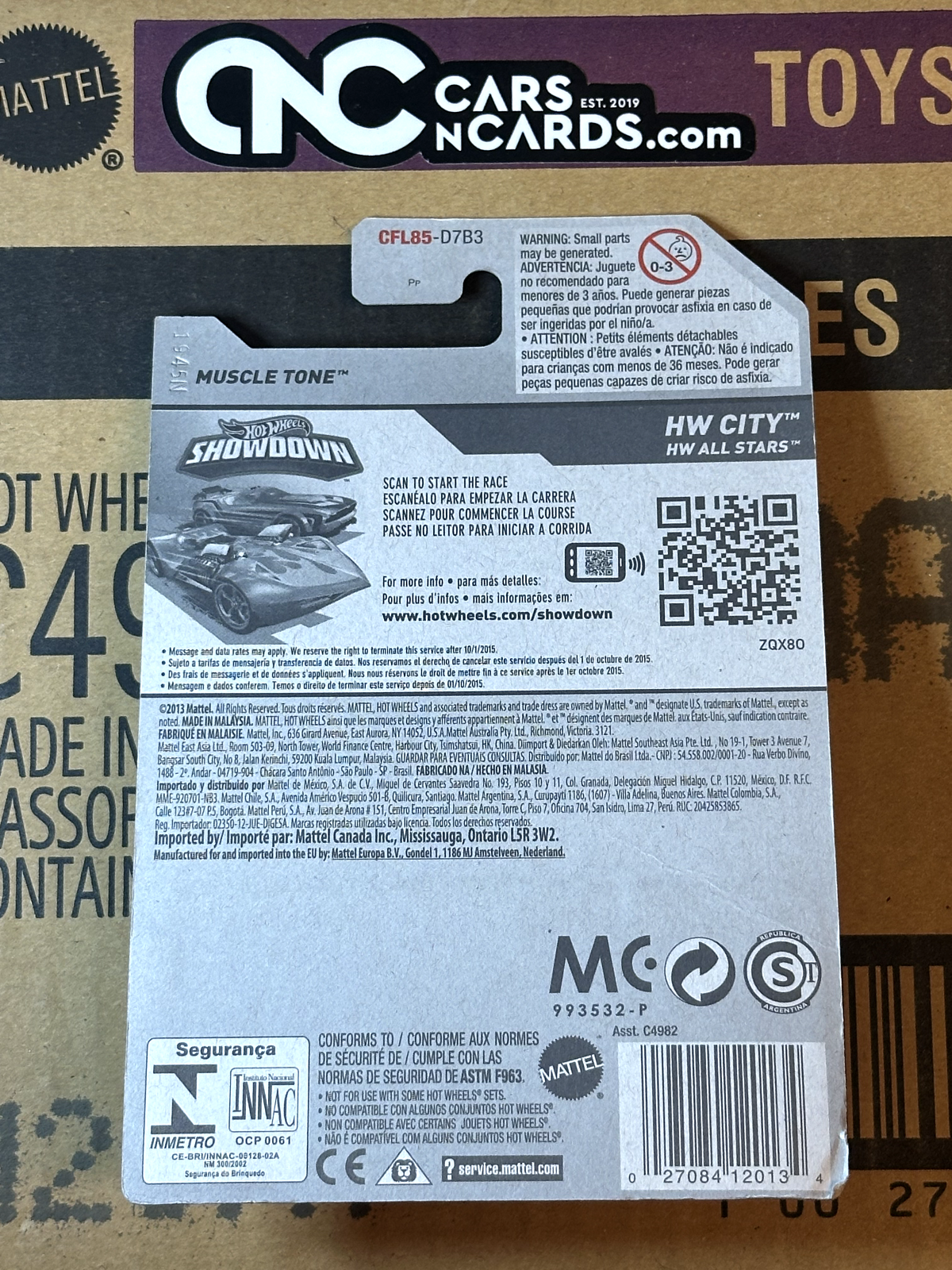 2013 Hot Wheels HW City Muscle Tone Blue NIP