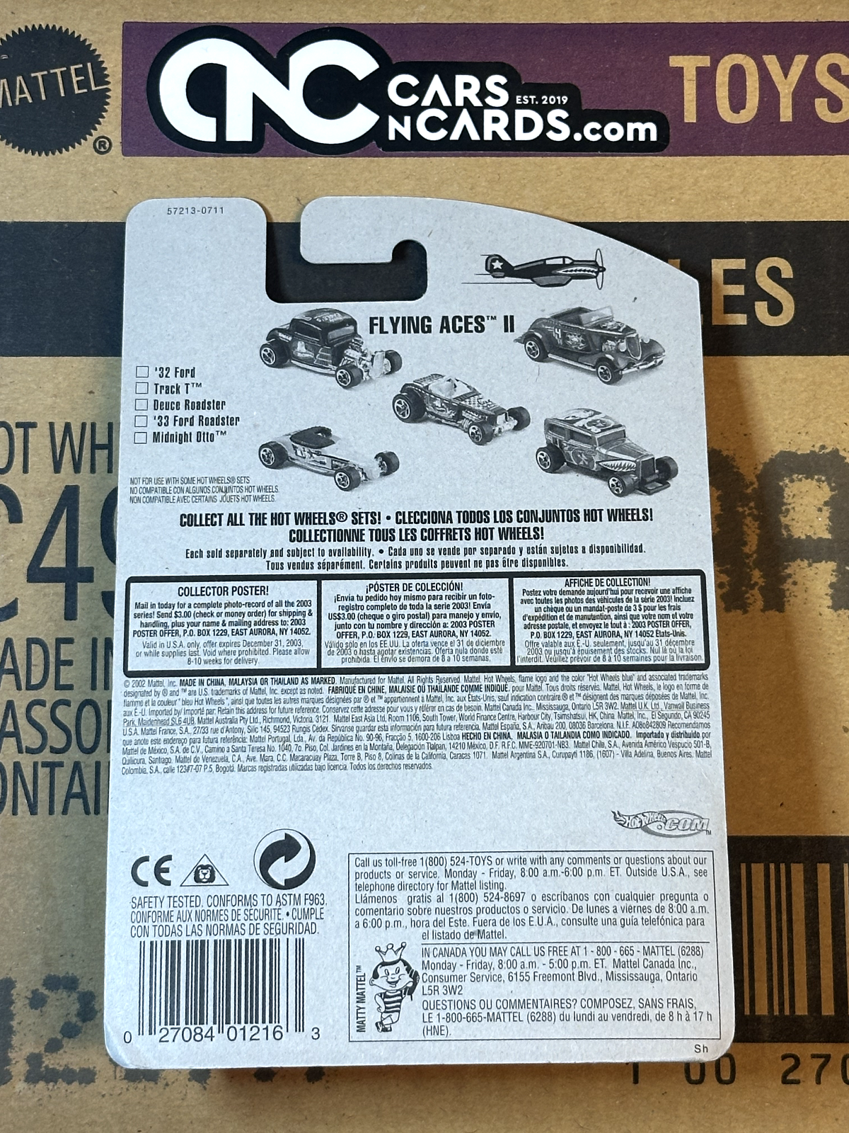 2003 Hot Wheels Flying Aces II #2/5 Track T Collector #076 NIP