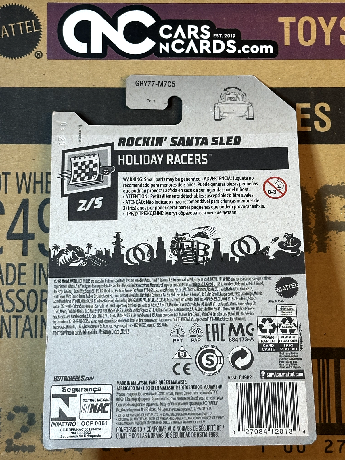 2020 Hot Wheels Holiday Racers 2/5 Rockin' Santa Sled X-Mas Delivery 2020