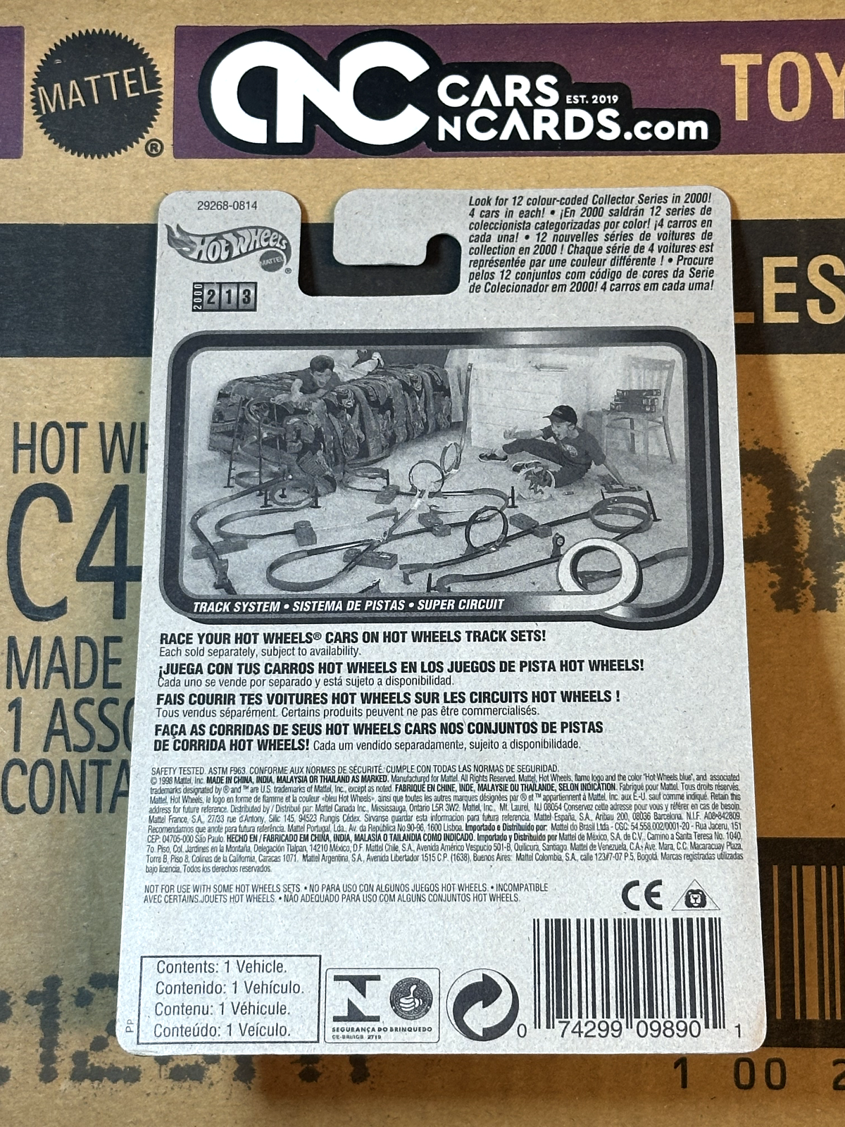 2000 Hot Wheels Whatta Drag Orange International Card NIP