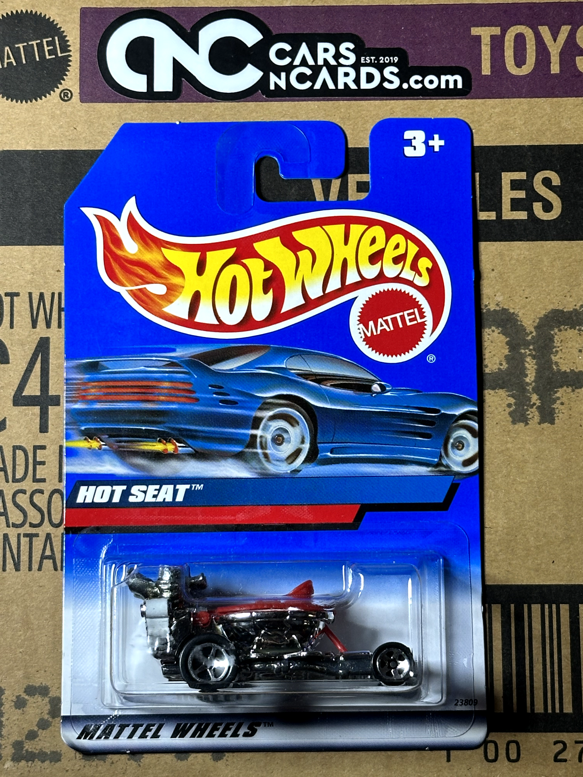 1999 Hot Wheels Hot Seat Toilet Car International Card NIP