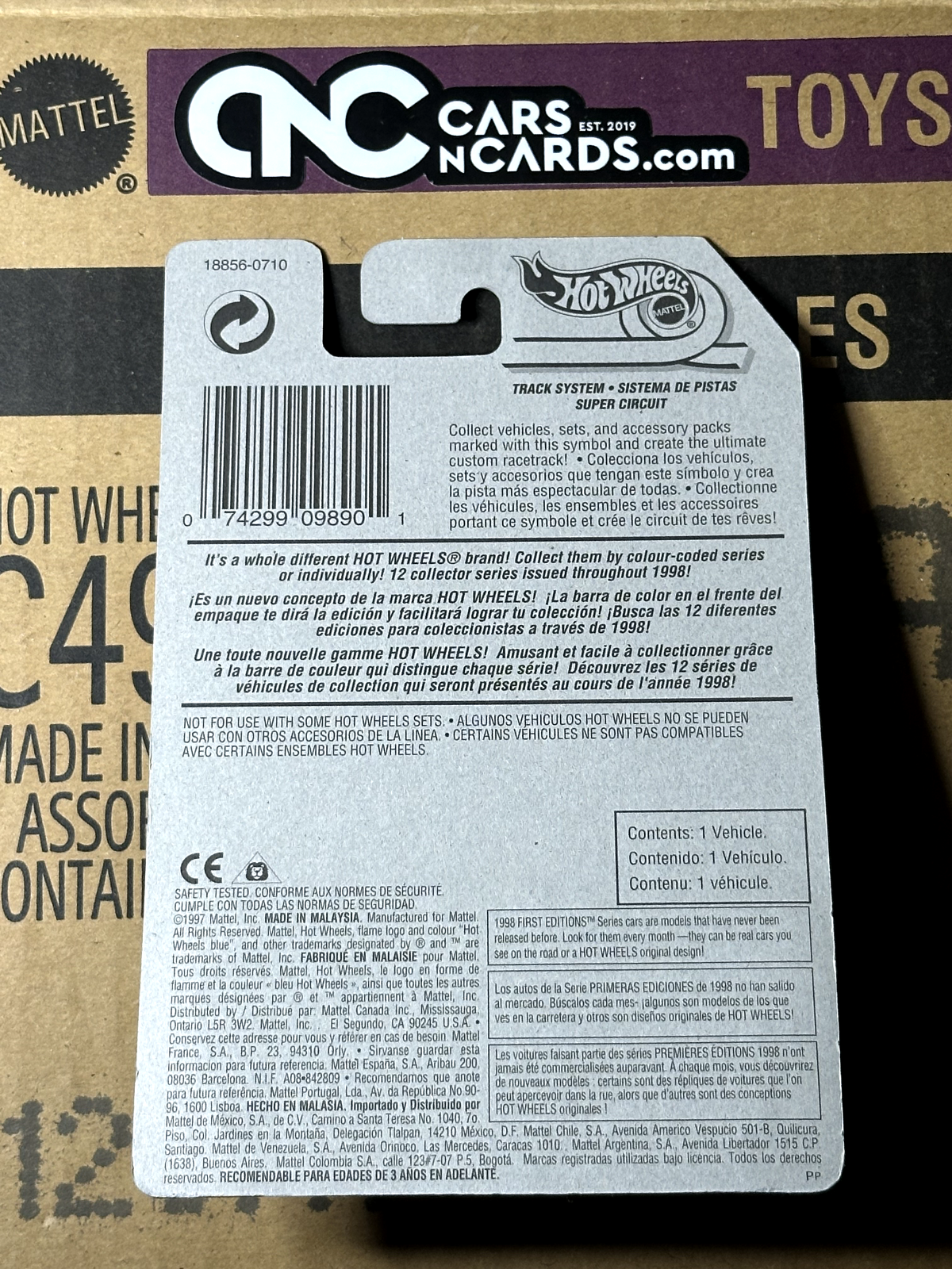 1998 Hot Wheels First Editions 36/40 Whatta Drag International Card NIP