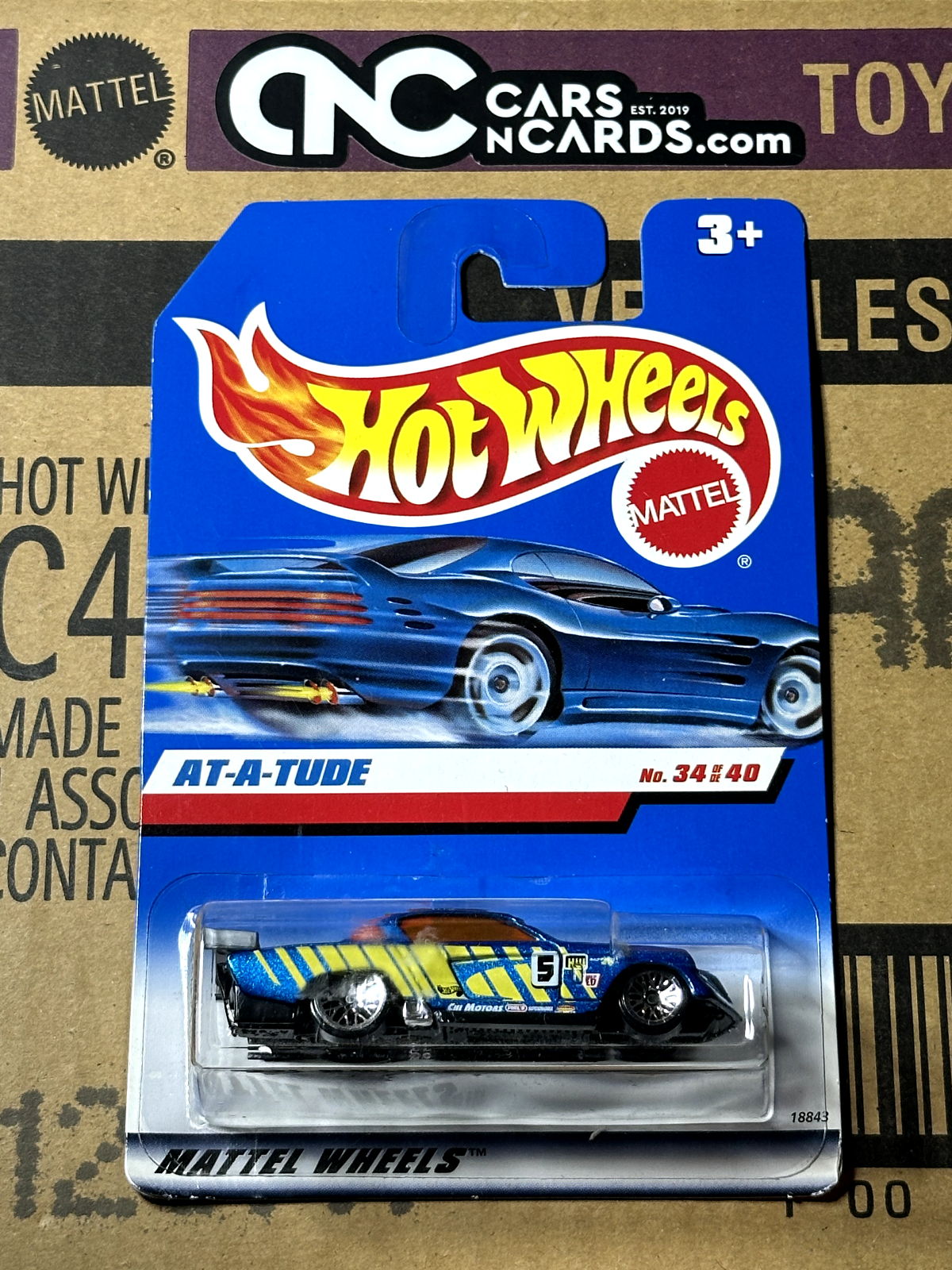 1998 Hot Wheels First Editions 34/40 At-A-Tude International Card NIP