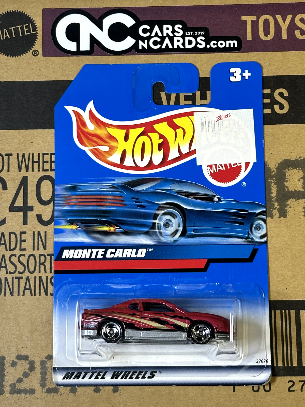 2000 Hot Wheels Monte Carlo Red International Card NIP