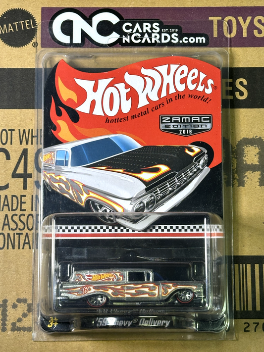 2016 Hot Wheels Zamac Mail In '59 Chevy Delivery With Protector