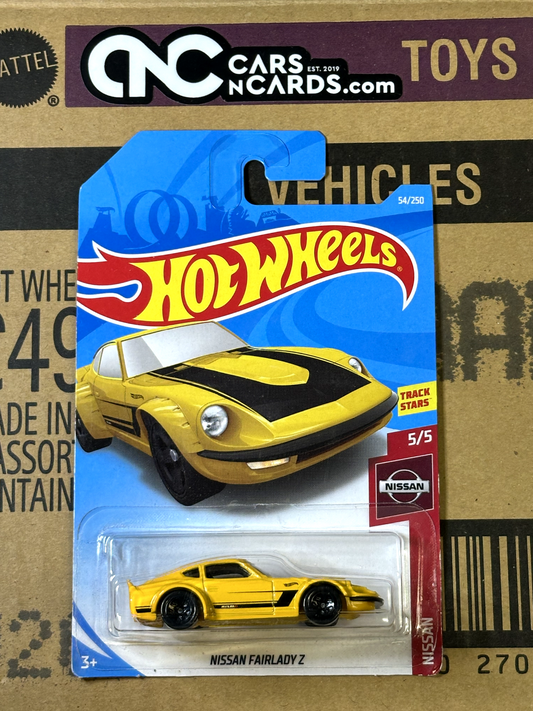 2019 Hot Wheels Nissan 5/5 Nissan Fairlady Z Yellow NIP