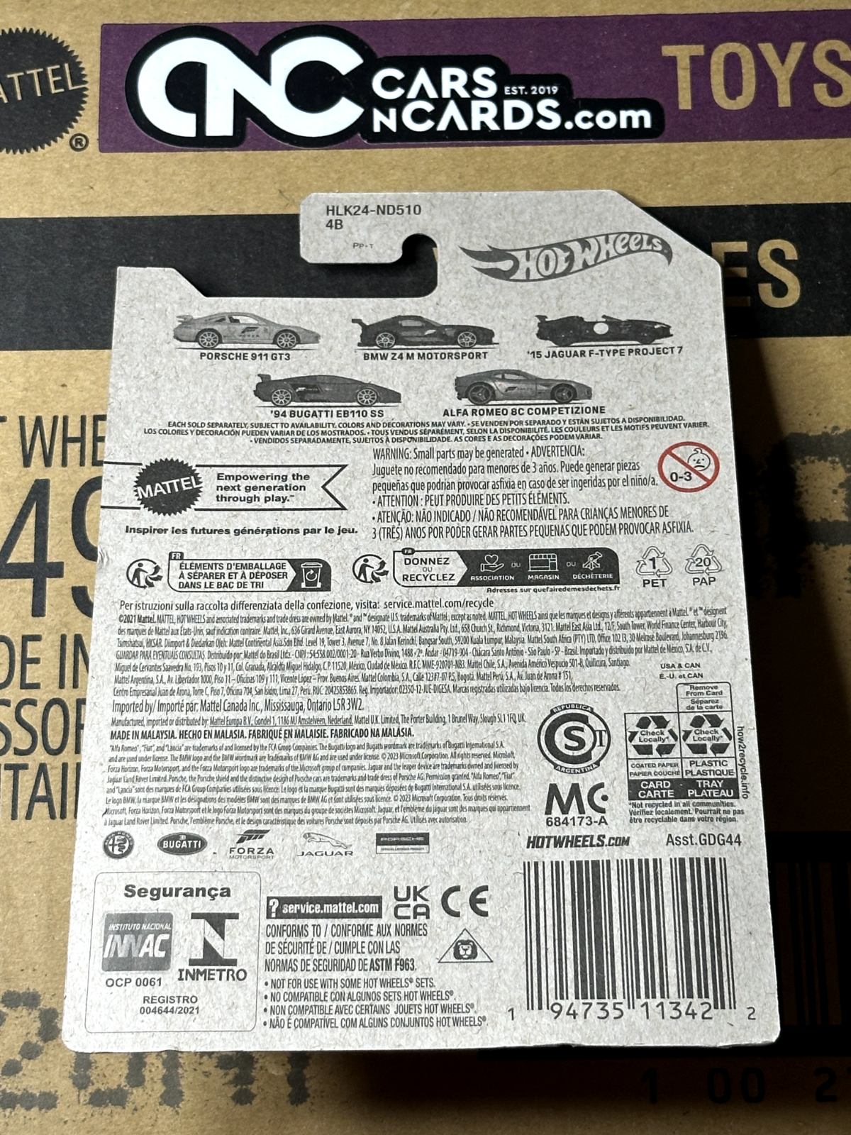 2023 Hot Wheels Forza 5/5 Alfa Romeo 8C Competizione NIP