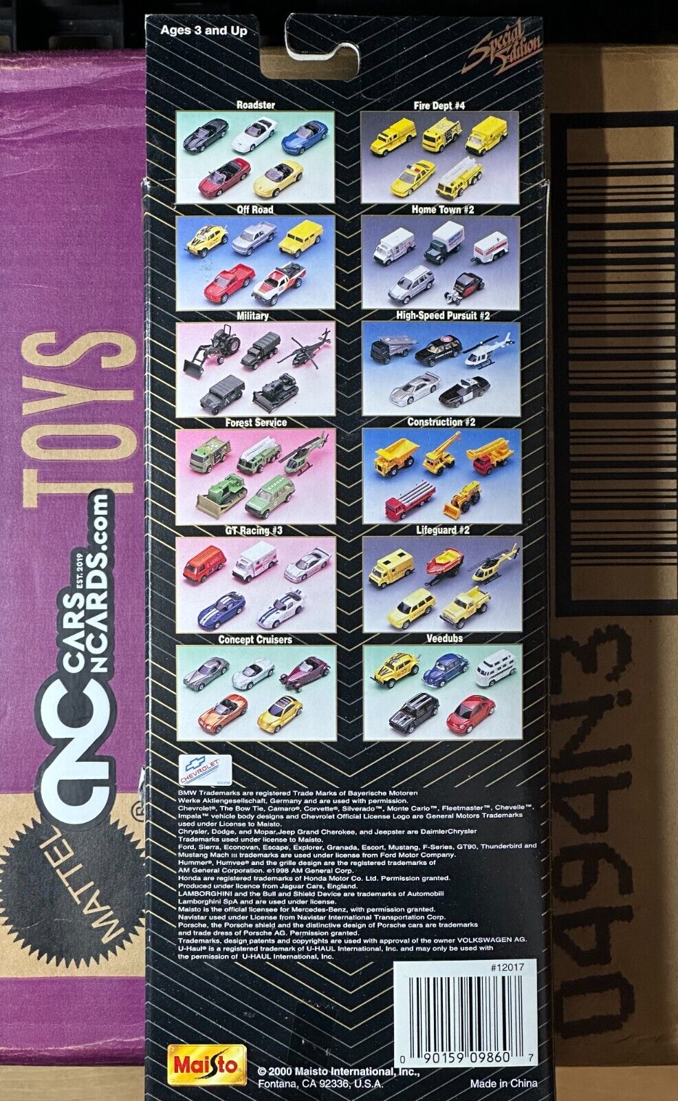 Maisto 5 Pack Concept Cruisers Special Edition NIP
