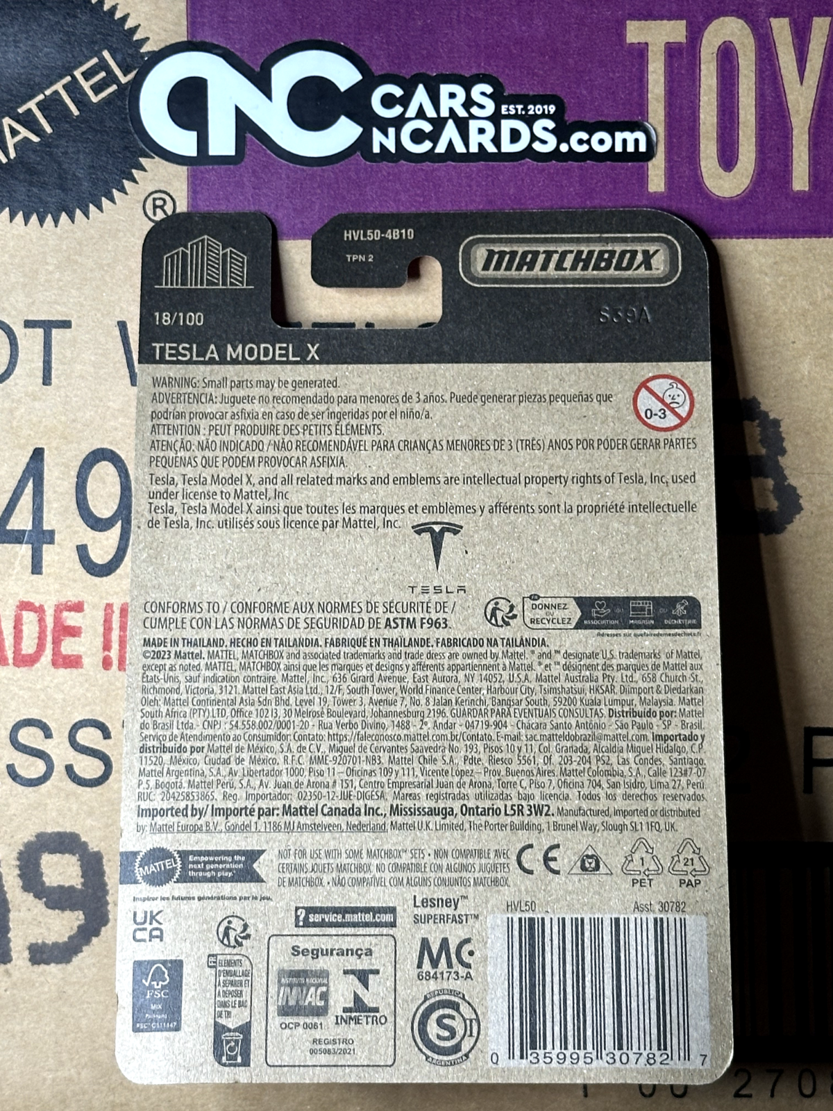 2023 Matchbox Tesla Model X Red 18/100