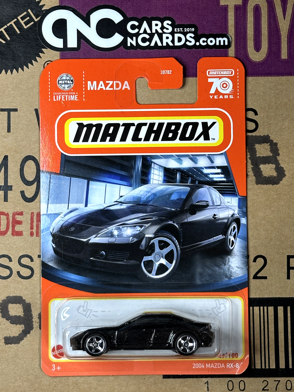 2023 Matchbox Mazda 2004 Mazda RX-8 49/100 Black