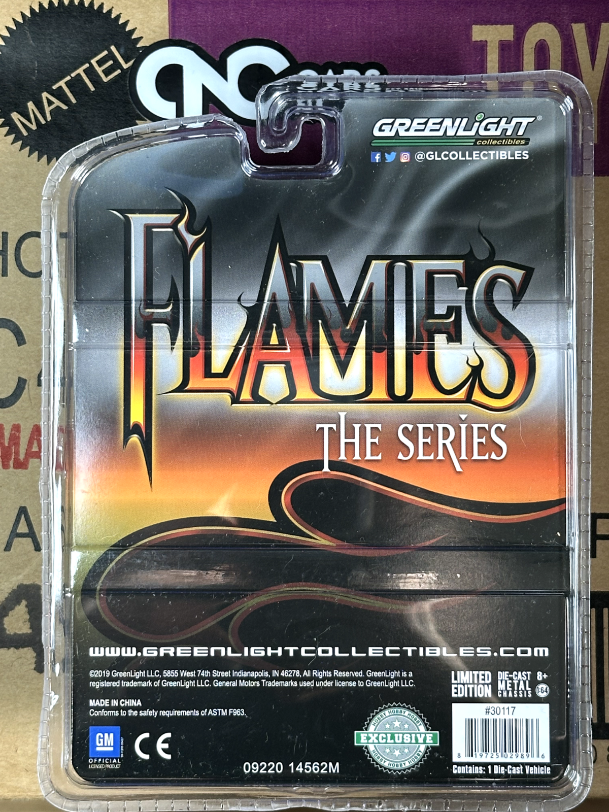 Greenlight Hobby Exclusive Flames Green Machine 1955 Chevrolet Nomad Chase