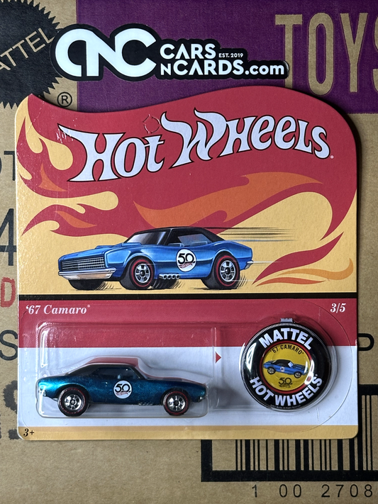 2018 Hot Wheels 50th Anniversary 3/5 '67 Camaro Redline