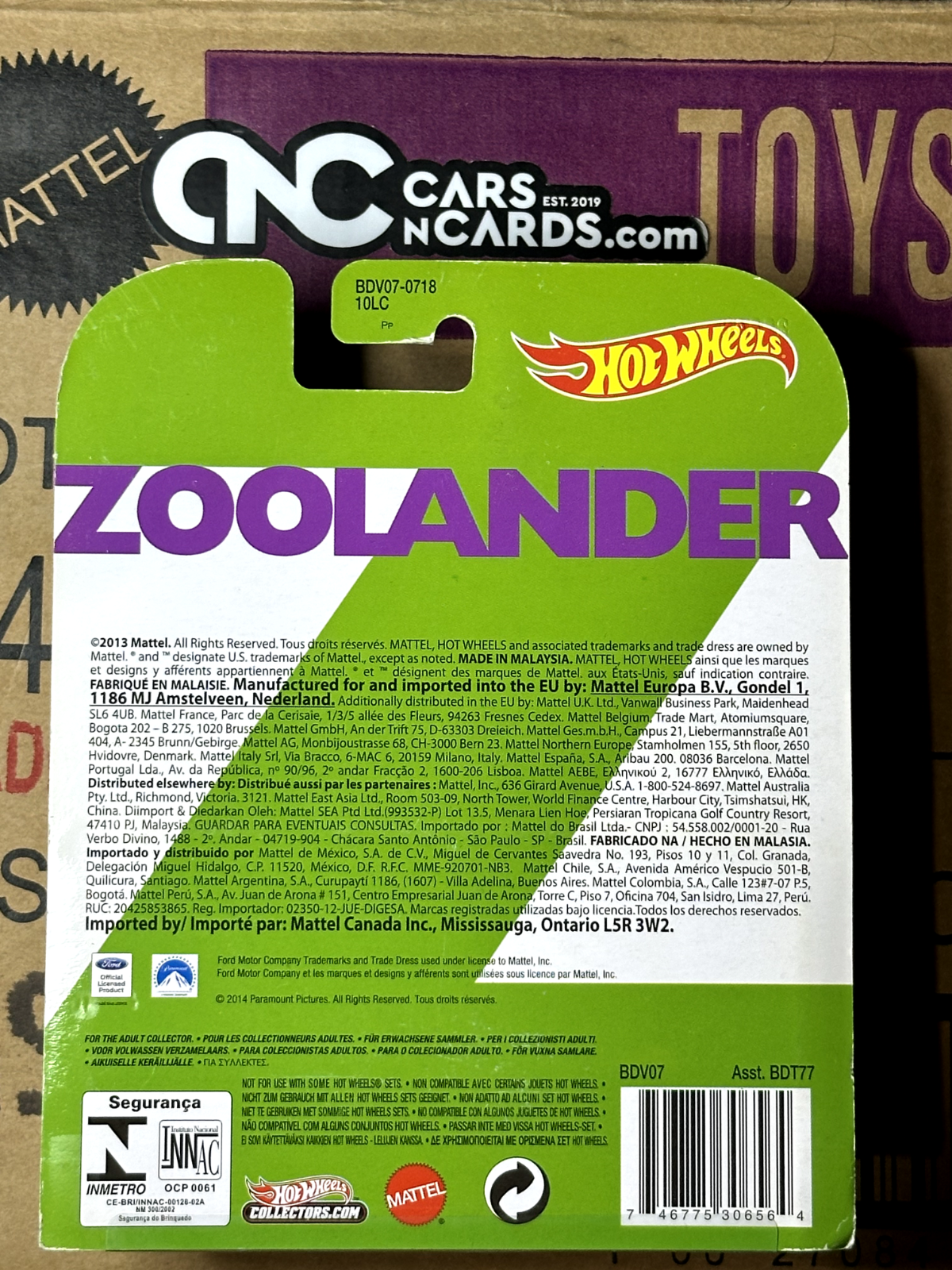 2014 Hot Wheels Retro Entertainment Zoolander '67 Ford Bronco NIP