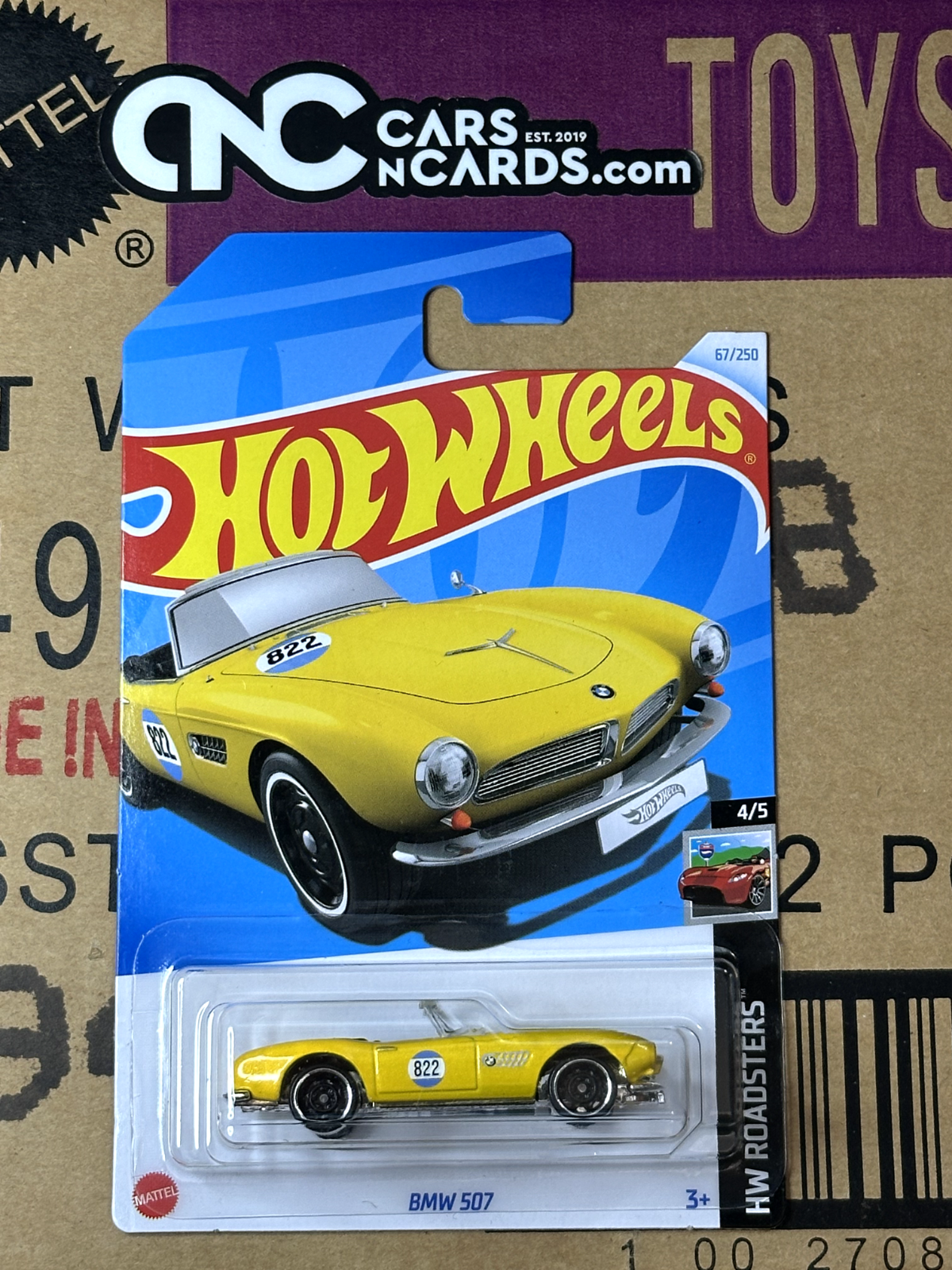 2024 Hot Wheels HW Roadsters 4/5 BMW 507 Yellow