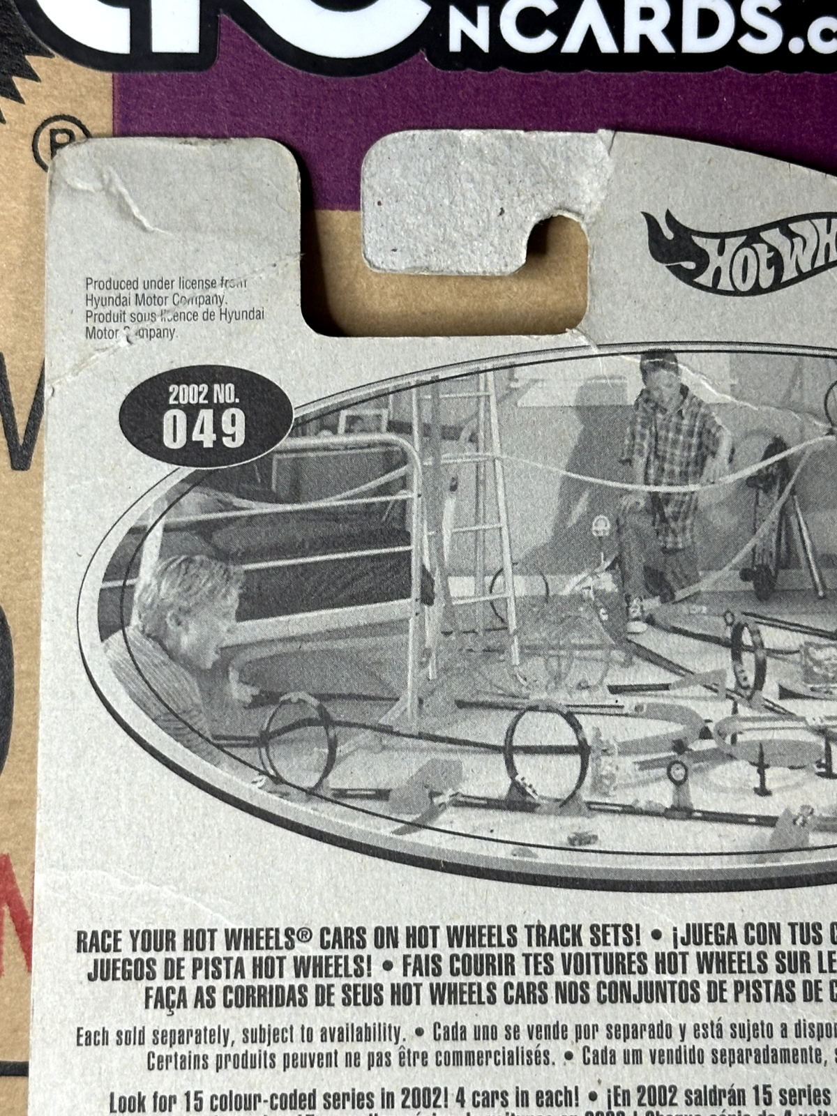 2002 Hot Wheels First Editions 37/42 Hyundai Spyder Concept (Card Damage)