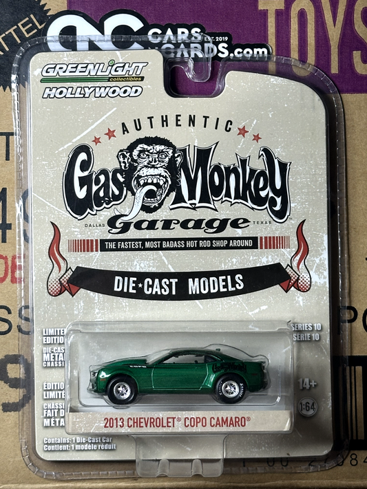 Greenlight Gas Monkey Garage 2013 Chevrolet Copo Camaro Green Machine Chase