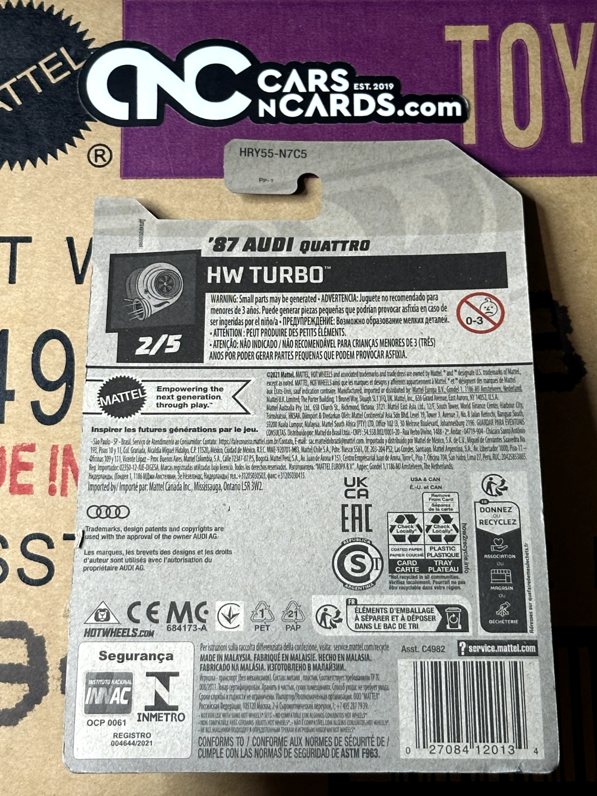 2024 Hot Wheels HW Turbo 2/5 '87 Audi Quattro Red NIP