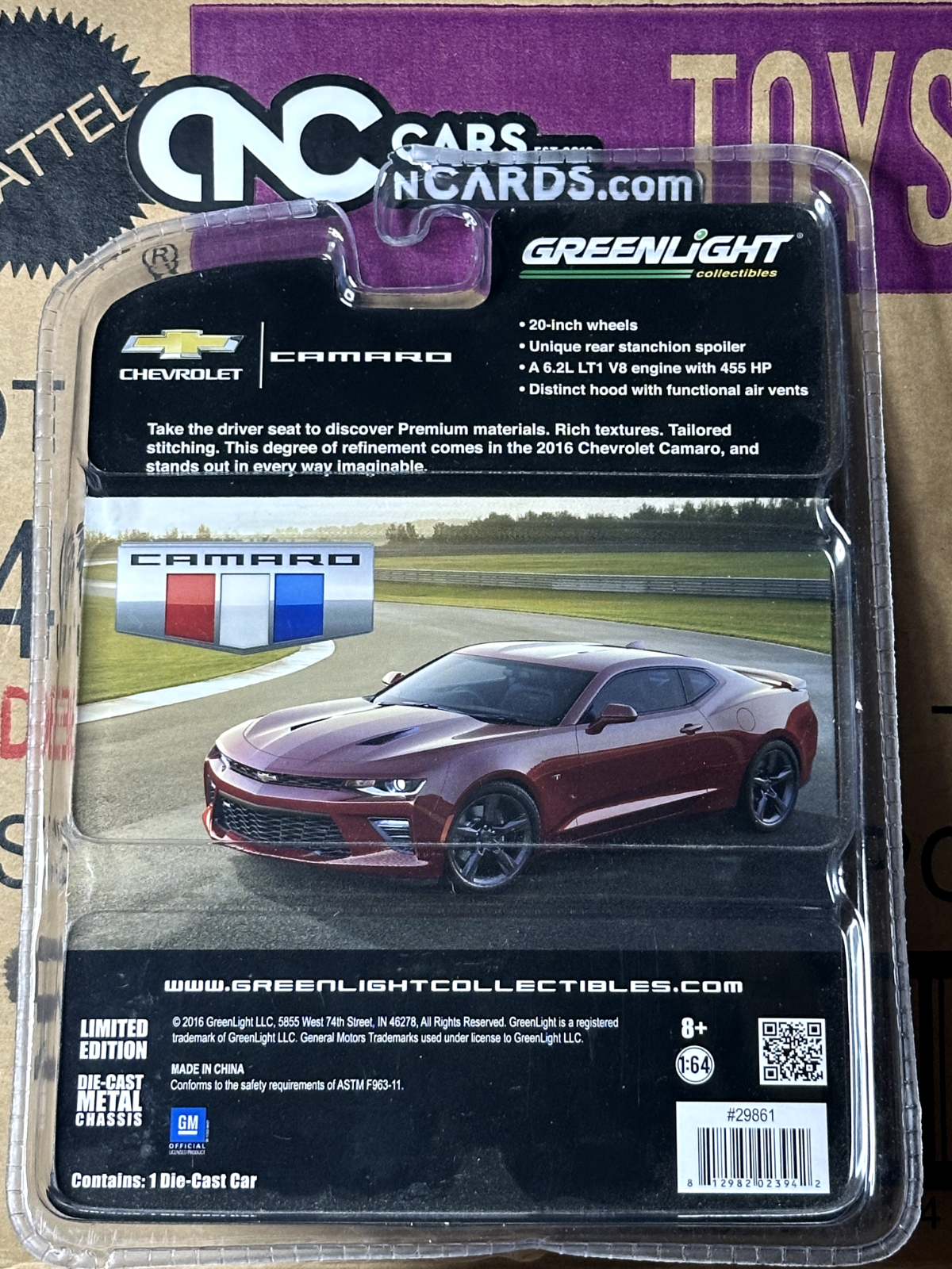 Greenlight Green Machine Camaro 2016 Chevrolet Camaro SS Chase