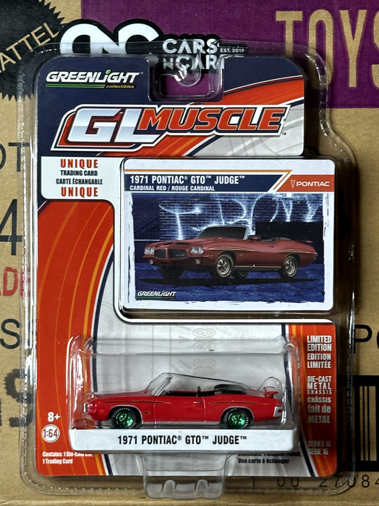 Greenlight GL Muscle Green Machine Chase 1971 Pontiac GTO Judge Red