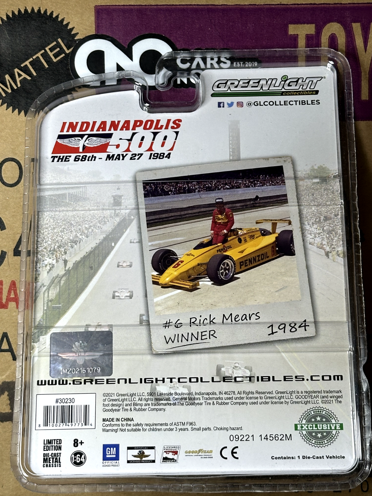 Greenlight Green Machine Chase Indianapolis 500 1984 GMC S-15 Hobby Exclusive